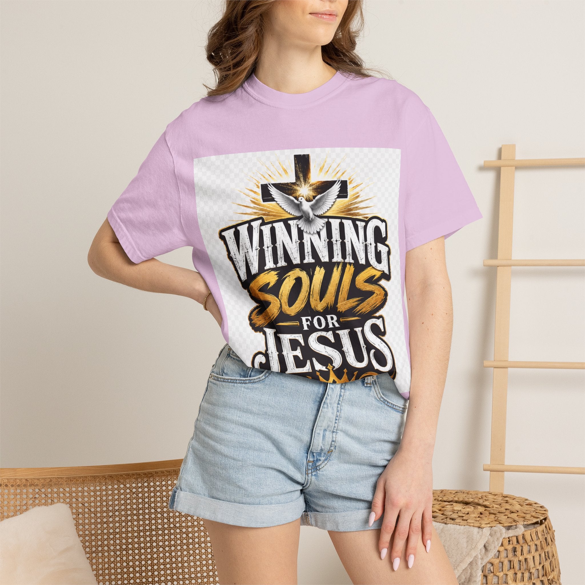 Winning Souls for Jesus T-Shirt — Christian Faith Ministry Graphic Tee