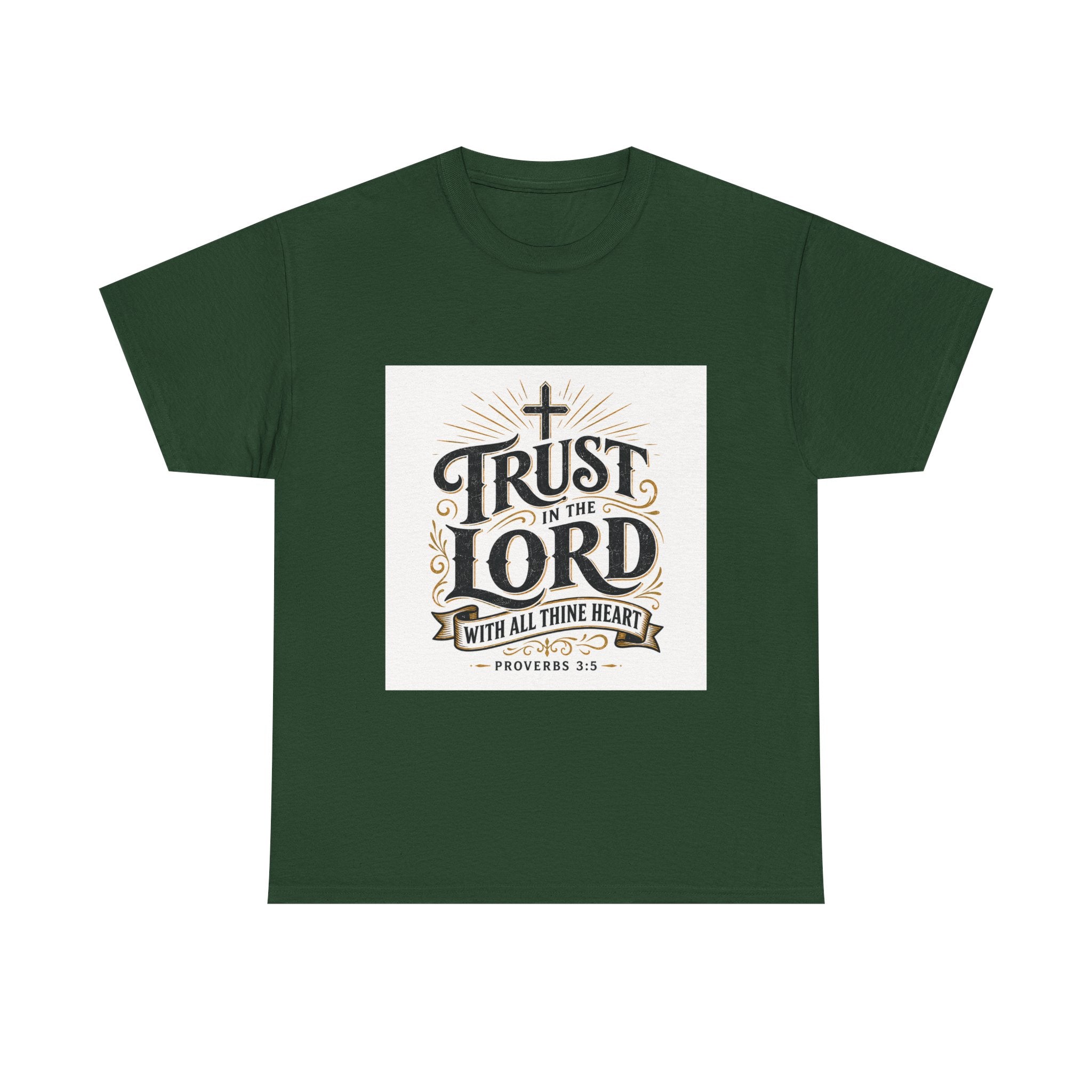 Faith T-Shirt - "Trust in the Lord" Christian Tee (Proverbs 3:5)