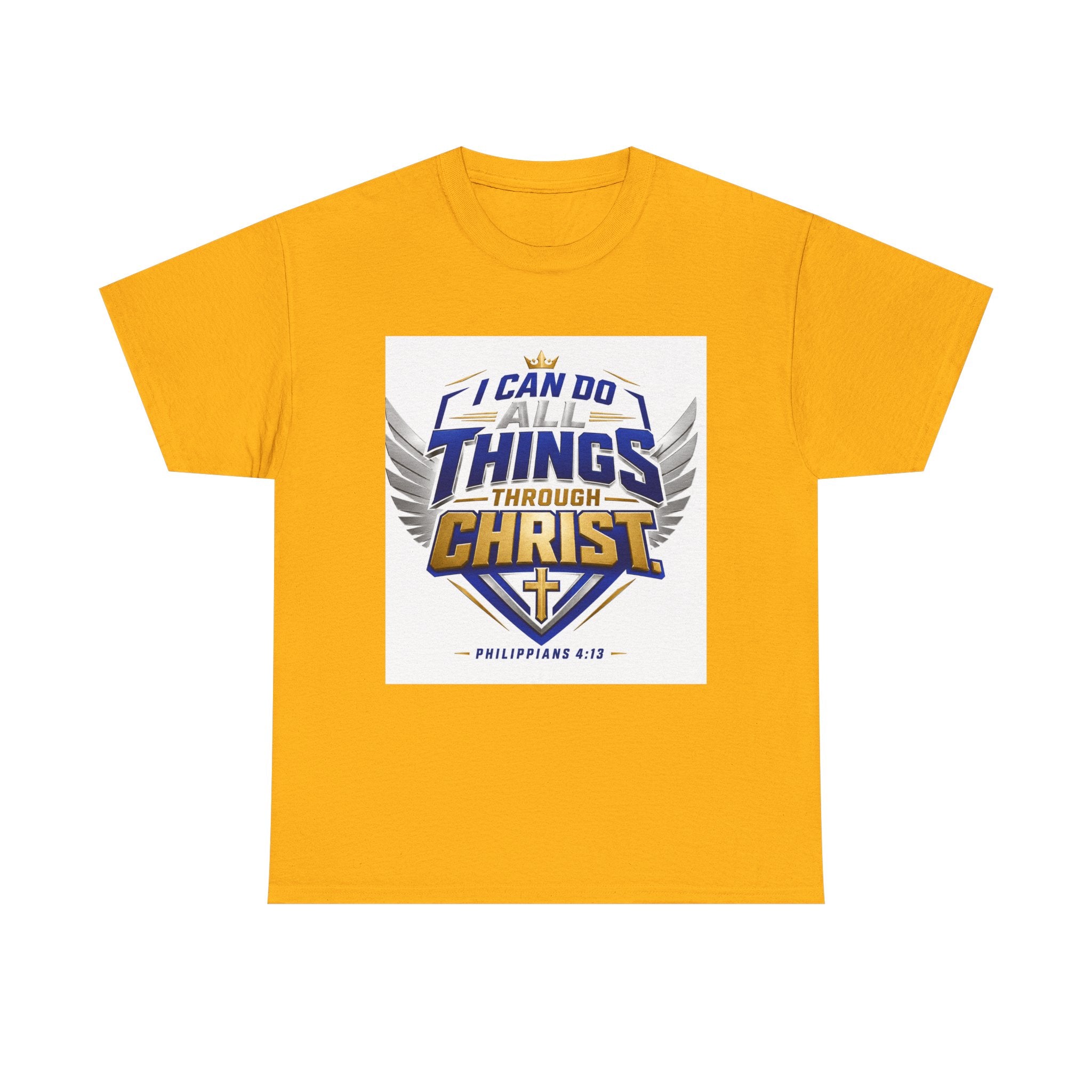 I Can Do All Things Through Christ T-Shirt – Philippians 4:13 Christian Faith Tee