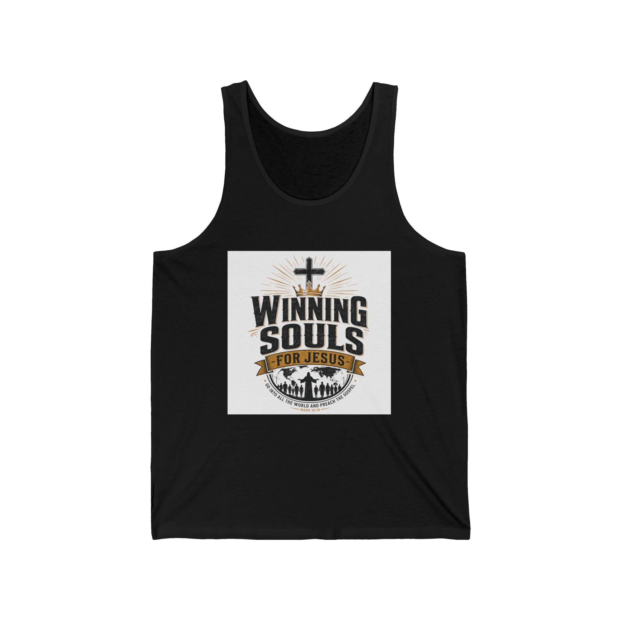 Christian Tank Top — "Winning Souls for Jesus" Faith Ministry Tank