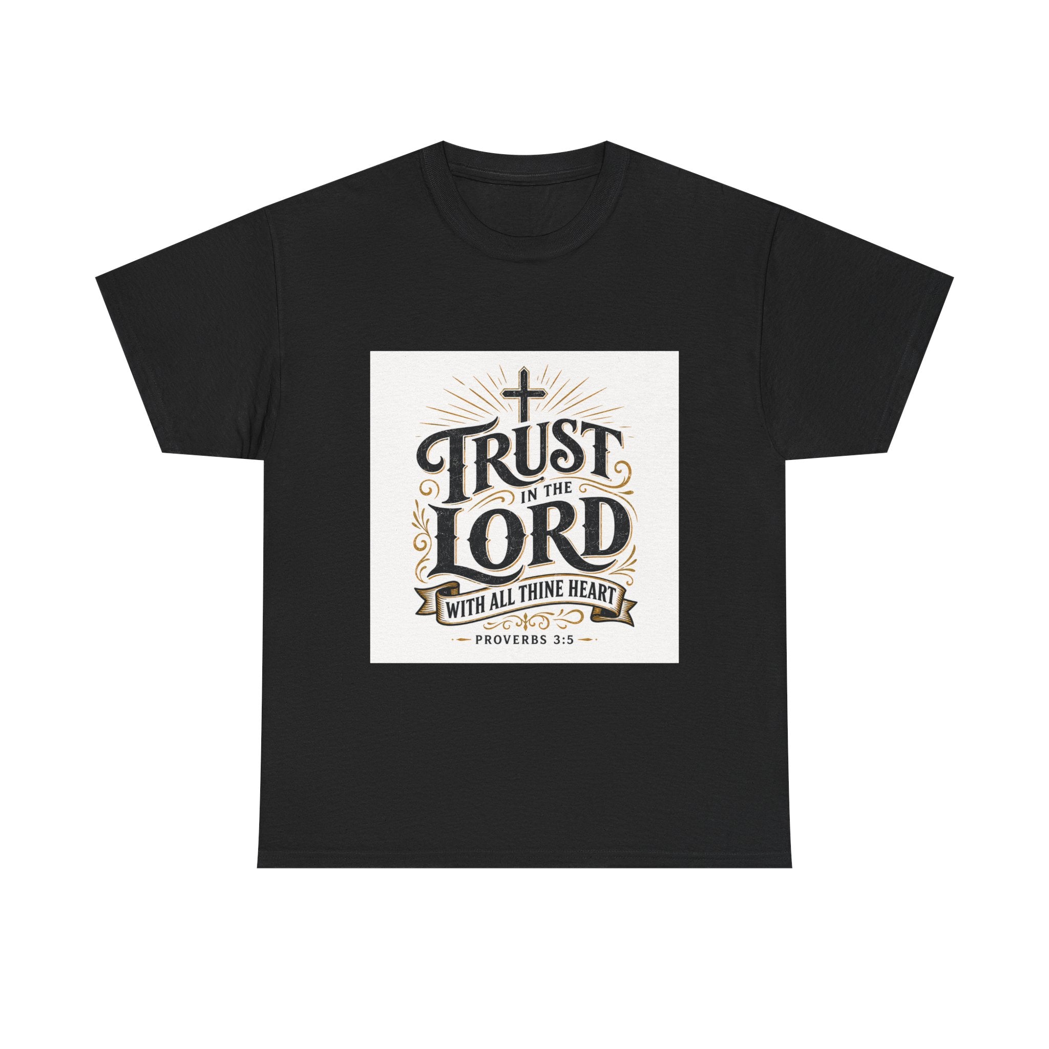 Faith T-Shirt - "Trust in the Lord" Christian Tee (Proverbs 3:5)
