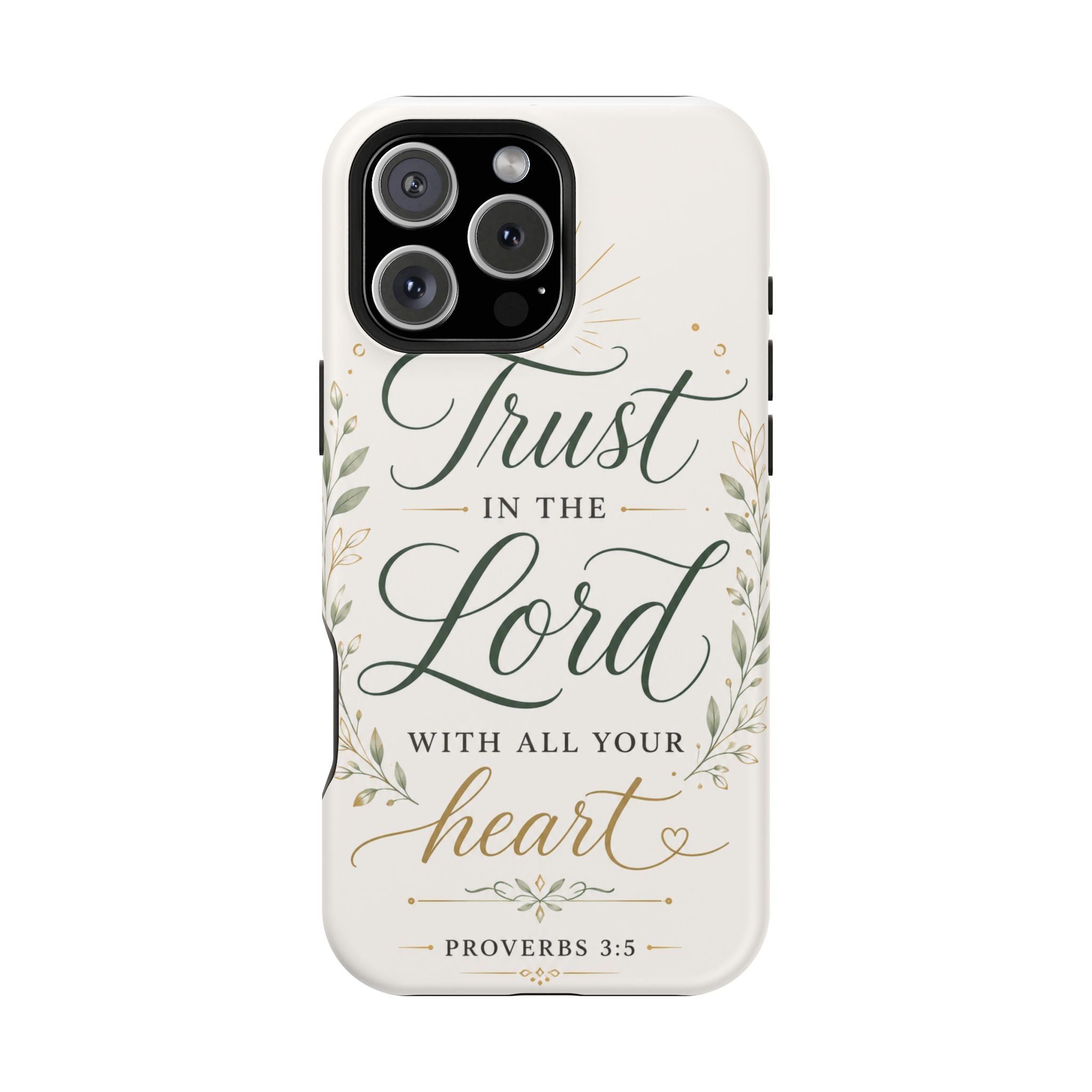 Phone Case — "Trust in the Lord with All Your Heart" Christian Magnetic Impact-Resistant Case