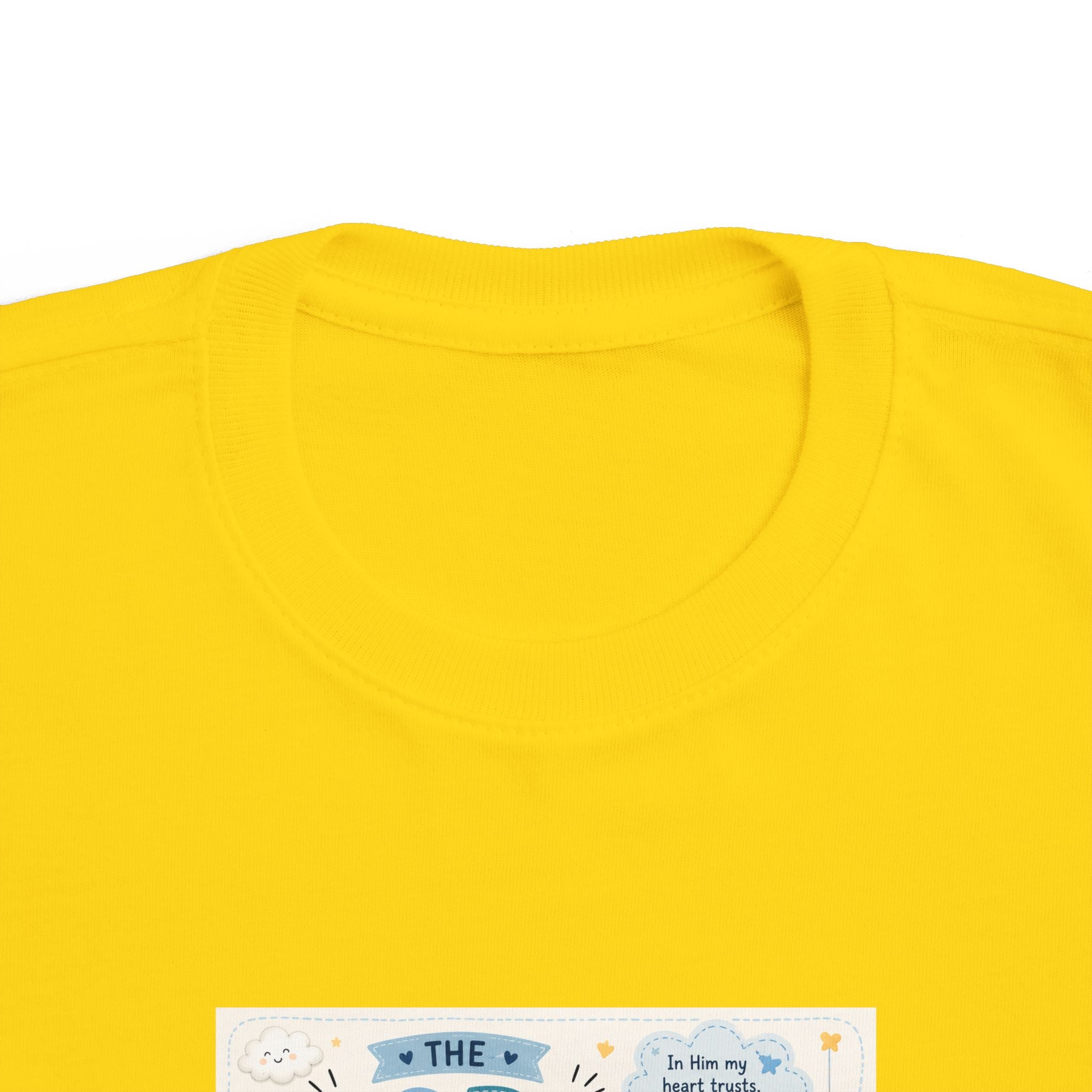 Toddler Tee — "The Lord Is My Strength and Shield" Christian Faith Kids Shirt