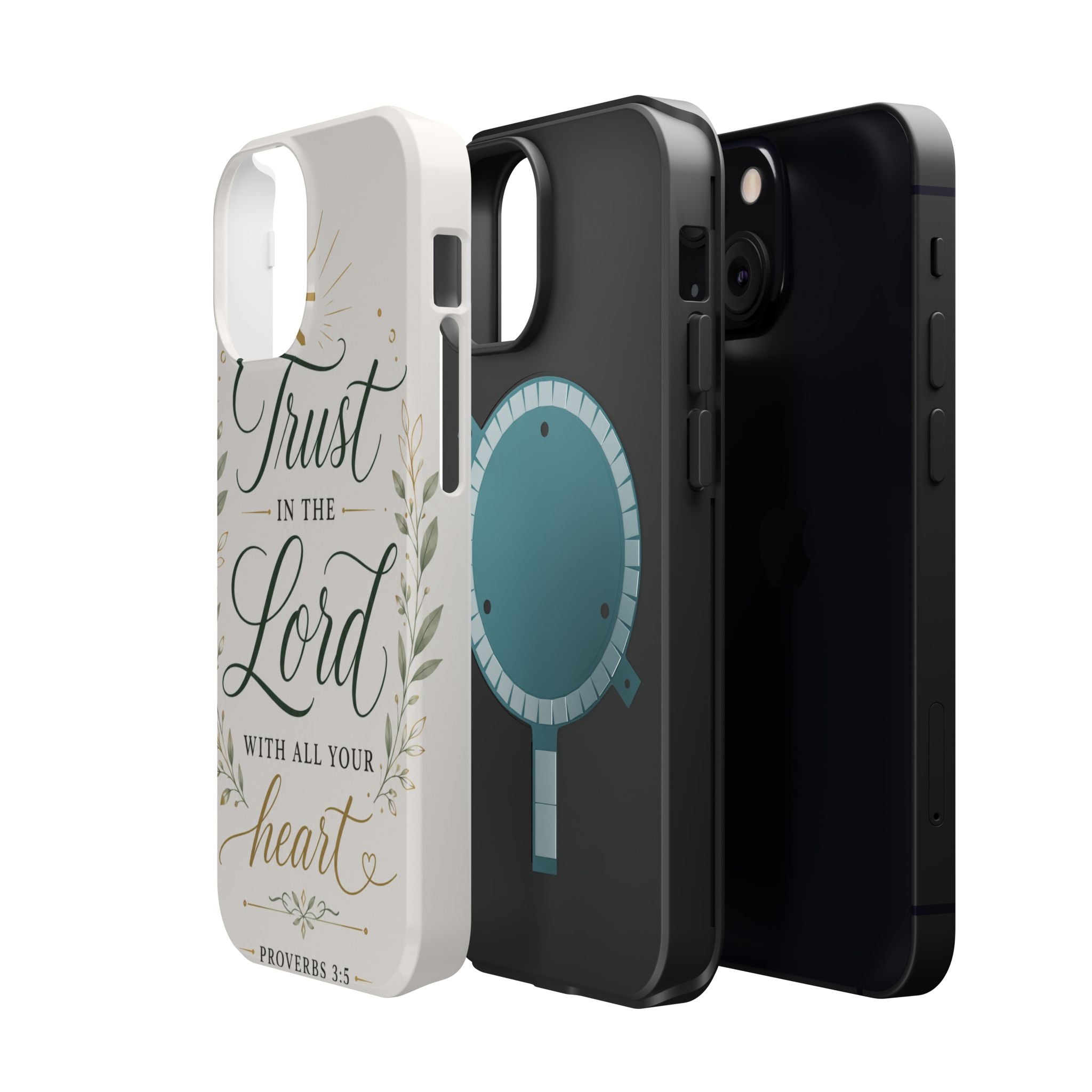 Phone Case — "Trust in the Lord with All Your Heart" Christian Magnetic Impact-Resistant Case