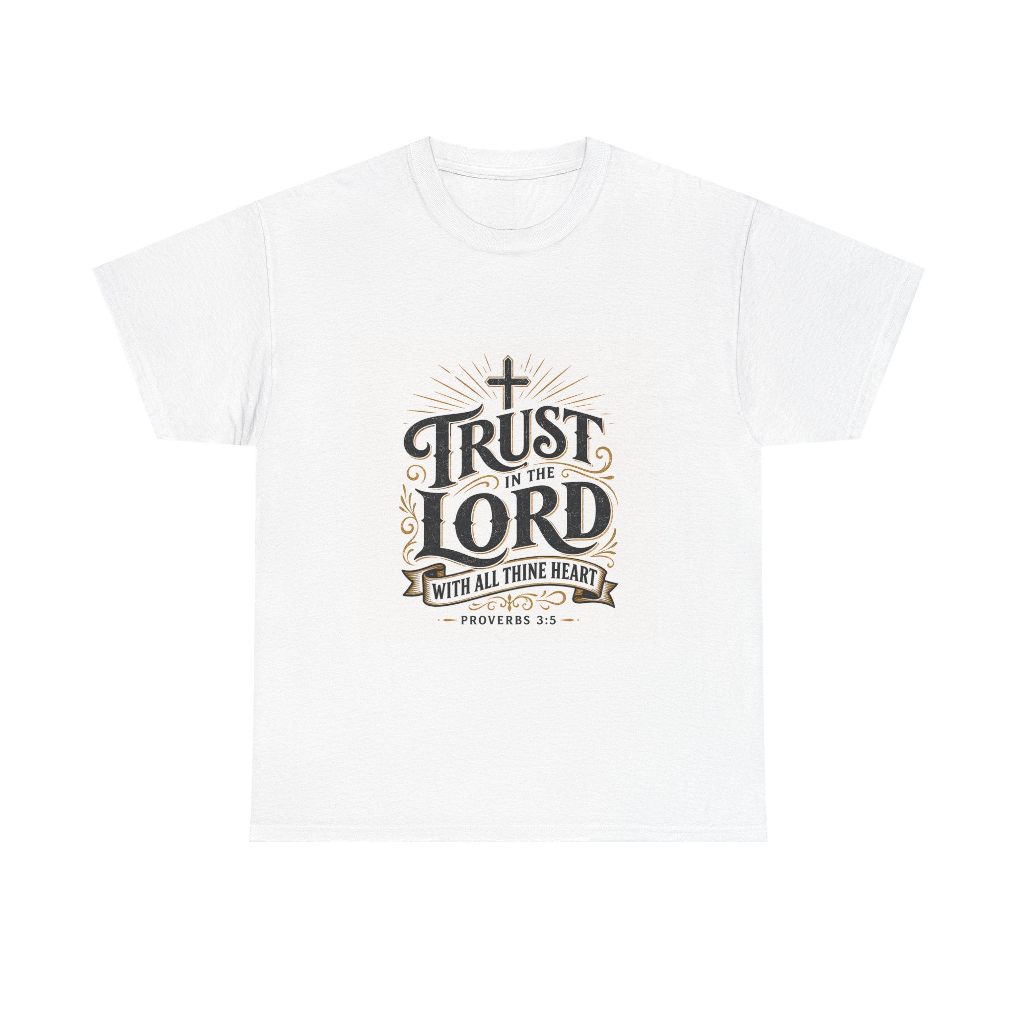 Faith T-Shirt - "Trust in the Lord" Christian Tee (Proverbs 3:5)