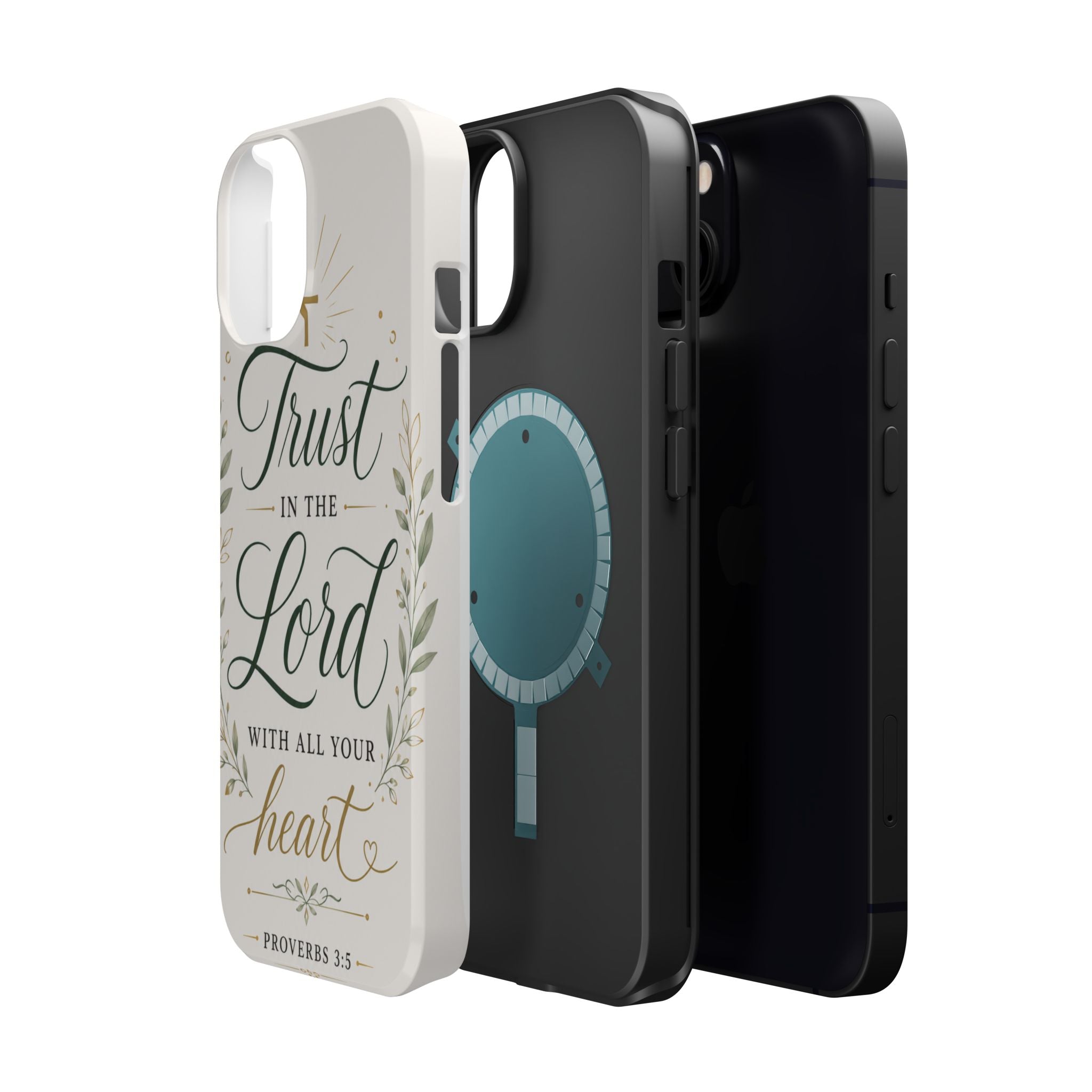 Phone Case — "Trust in the Lord with All Your Heart" Christian Magnetic Impact-Resistant Case