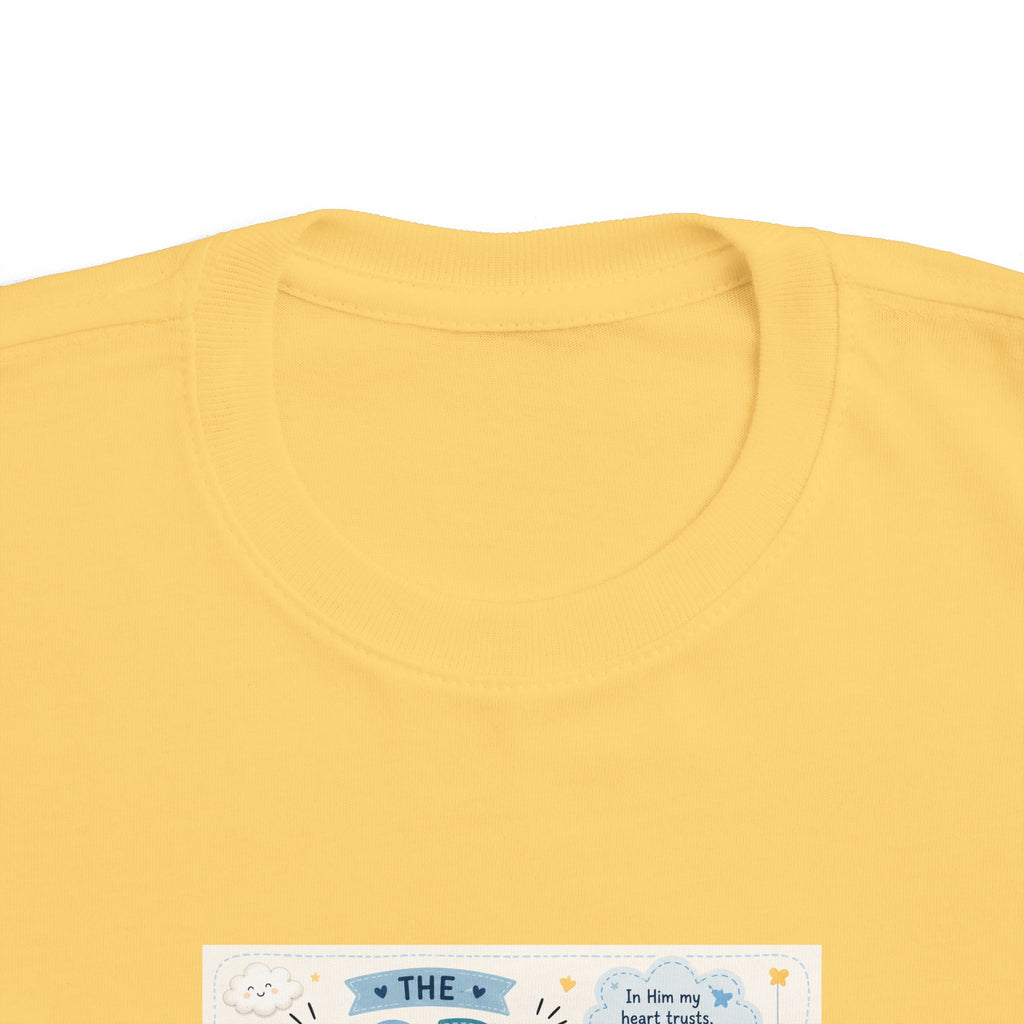 Toddler Tee — "The Lord Is My Strength and Shield" Christian Faith Kids Shirt