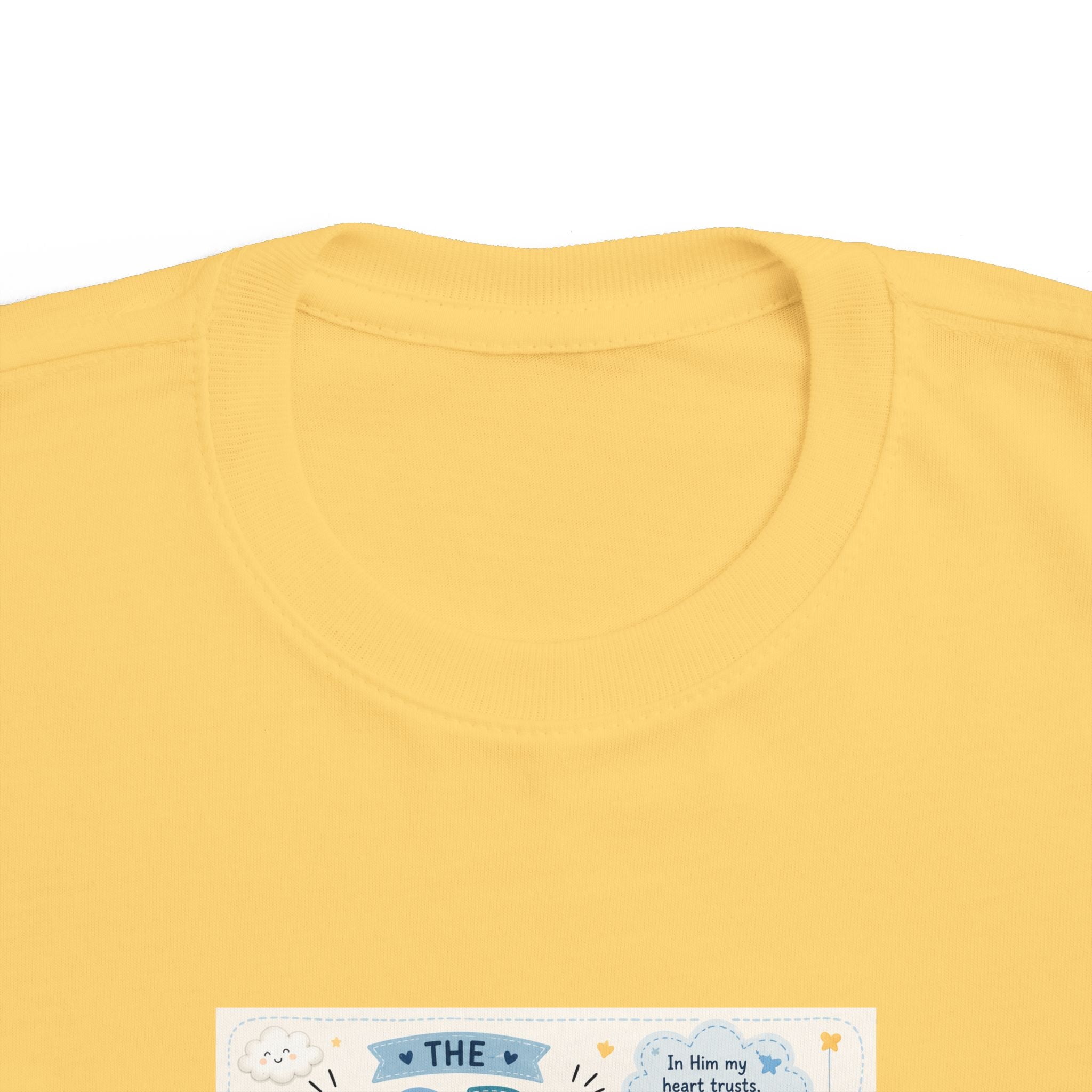Toddler Tee — "The Lord Is My Strength and Shield" Christian Faith Kids Shirt