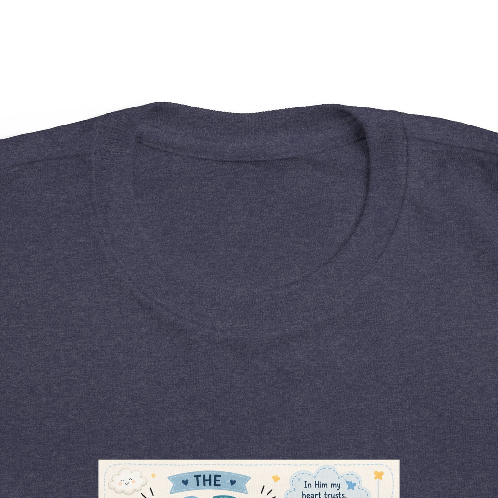 Toddler Tee — "The Lord Is My Strength and Shield" Christian Faith Kids Shirt