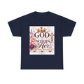 Inspirational Christian Tee - "God Is Within Her, She Will Not Fall" Floral Psalm 46:5 Shirt