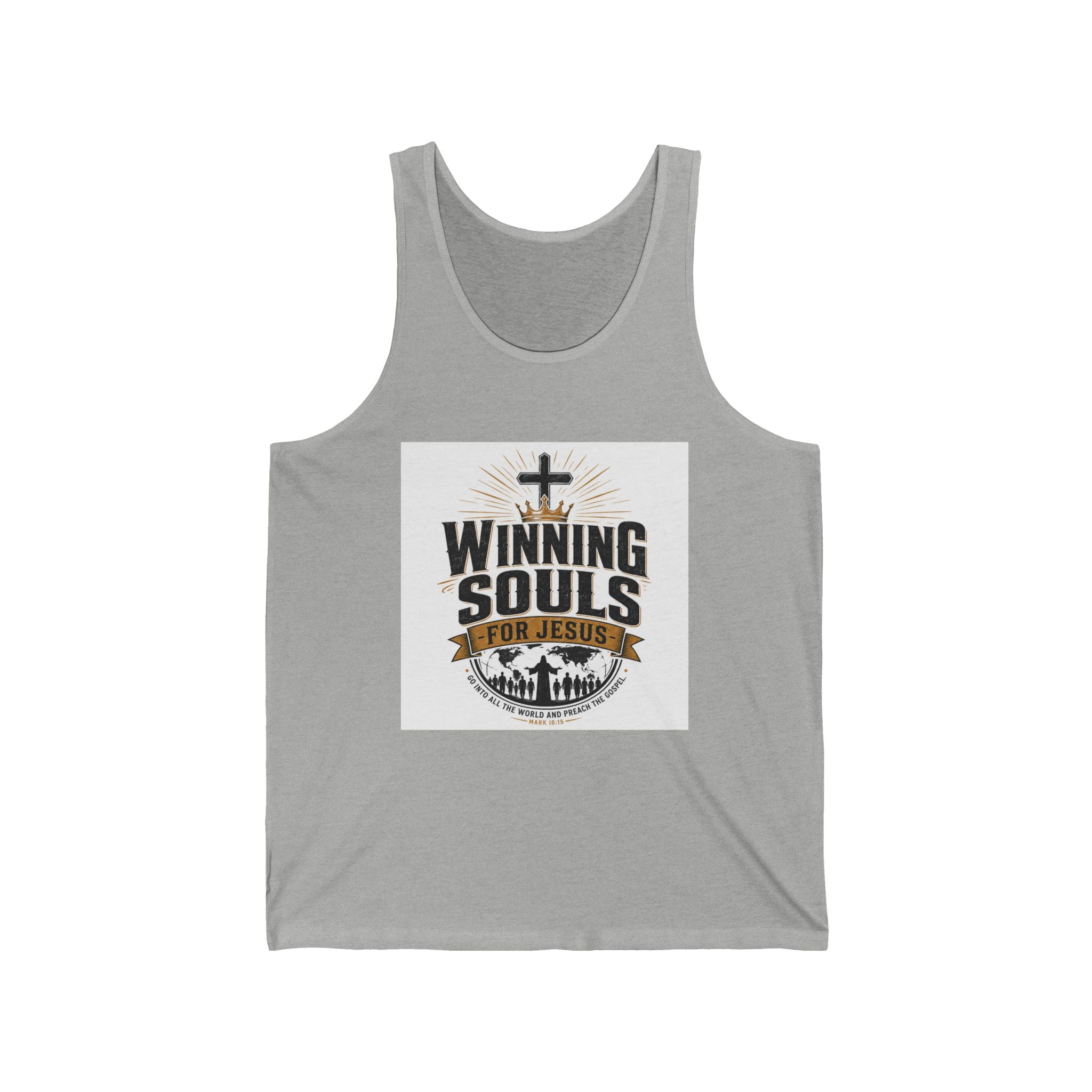Christian Tank Top — "Winning Souls for Jesus" Faith Ministry Tank