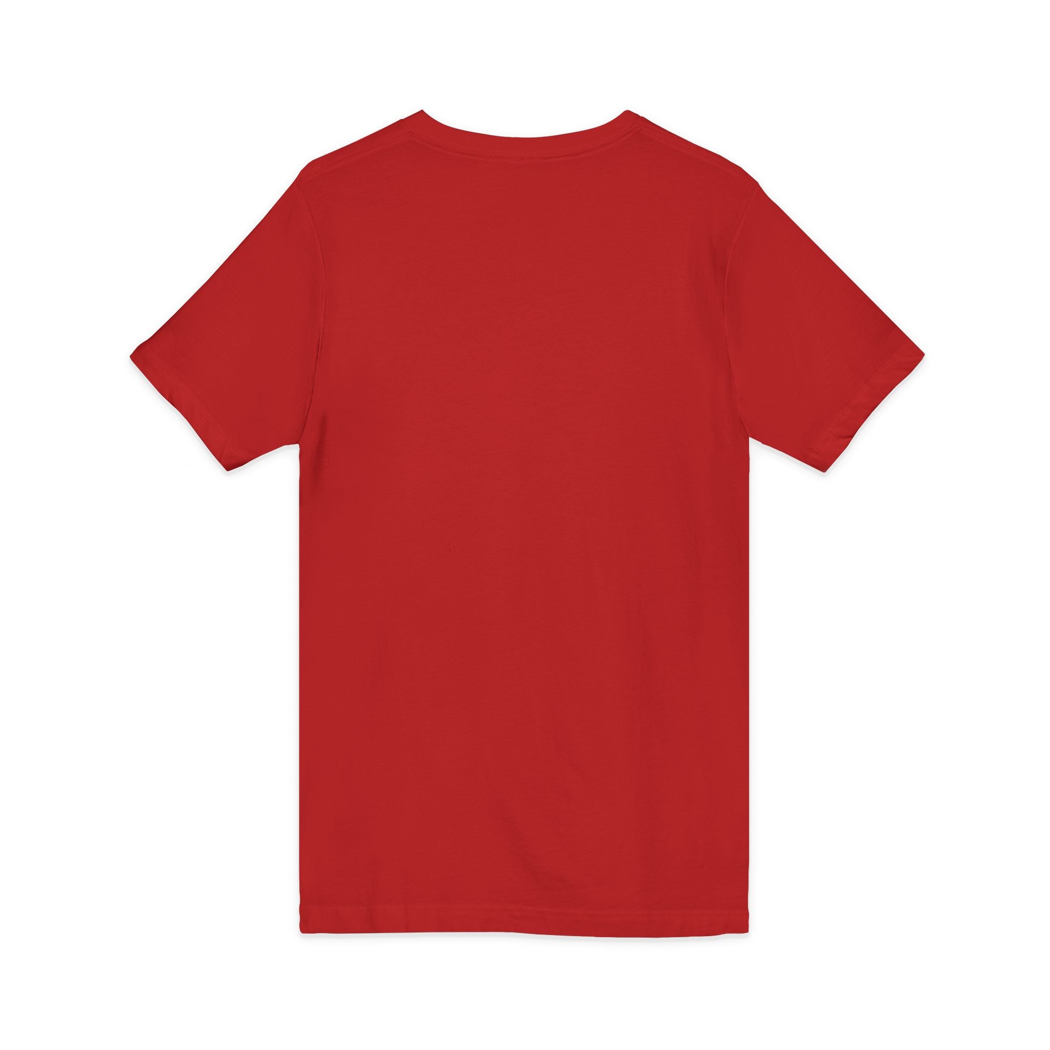 More Than Conquerors V-Neck Tee — Christian Faith Graphic Shirt (Romans 8:37)