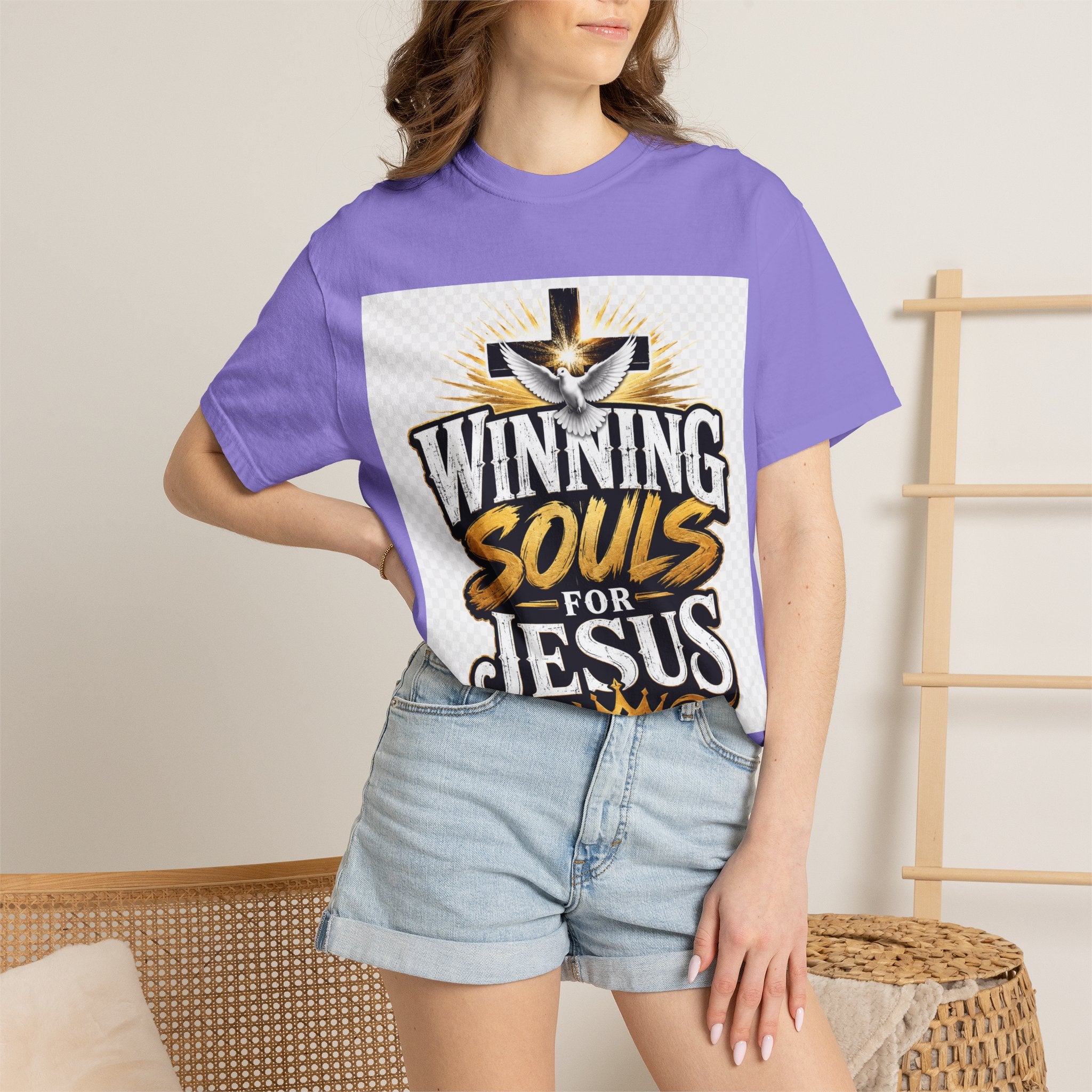 Winning Souls for Jesus T-Shirt — Christian Faith Ministry Graphic Tee