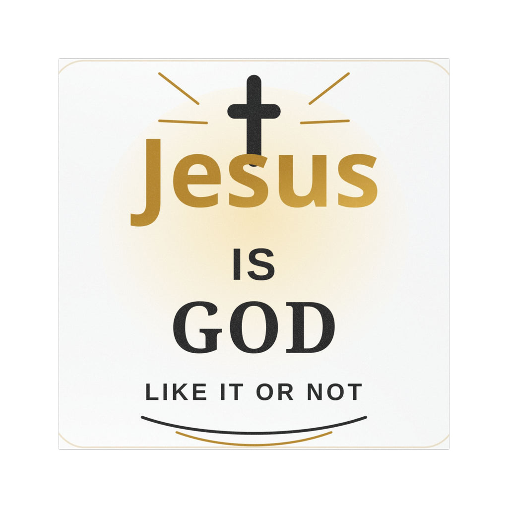 Car Magnet — "Jesus Is God Like It Or Not" Religious Vinyl Decal