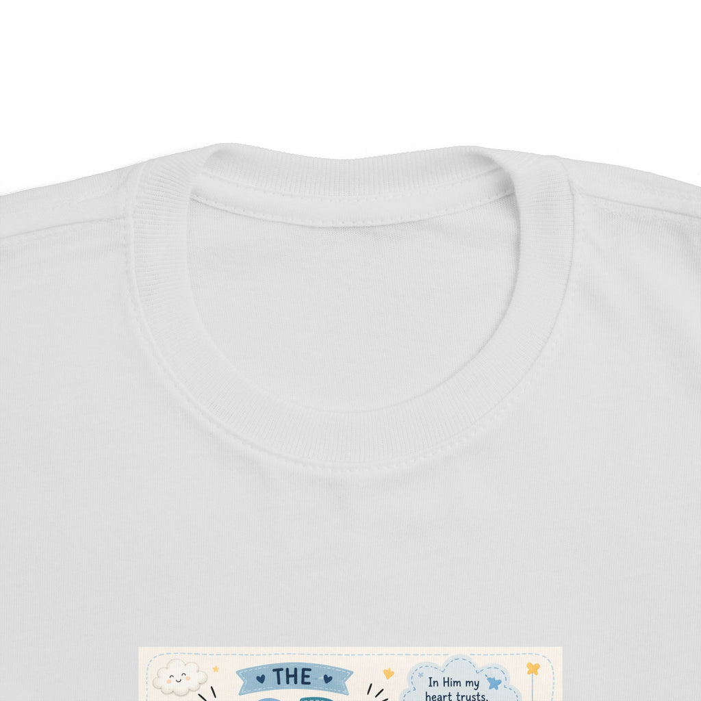 Toddler Tee — "The Lord Is My Strength and Shield" Christian Faith Kids Shirt