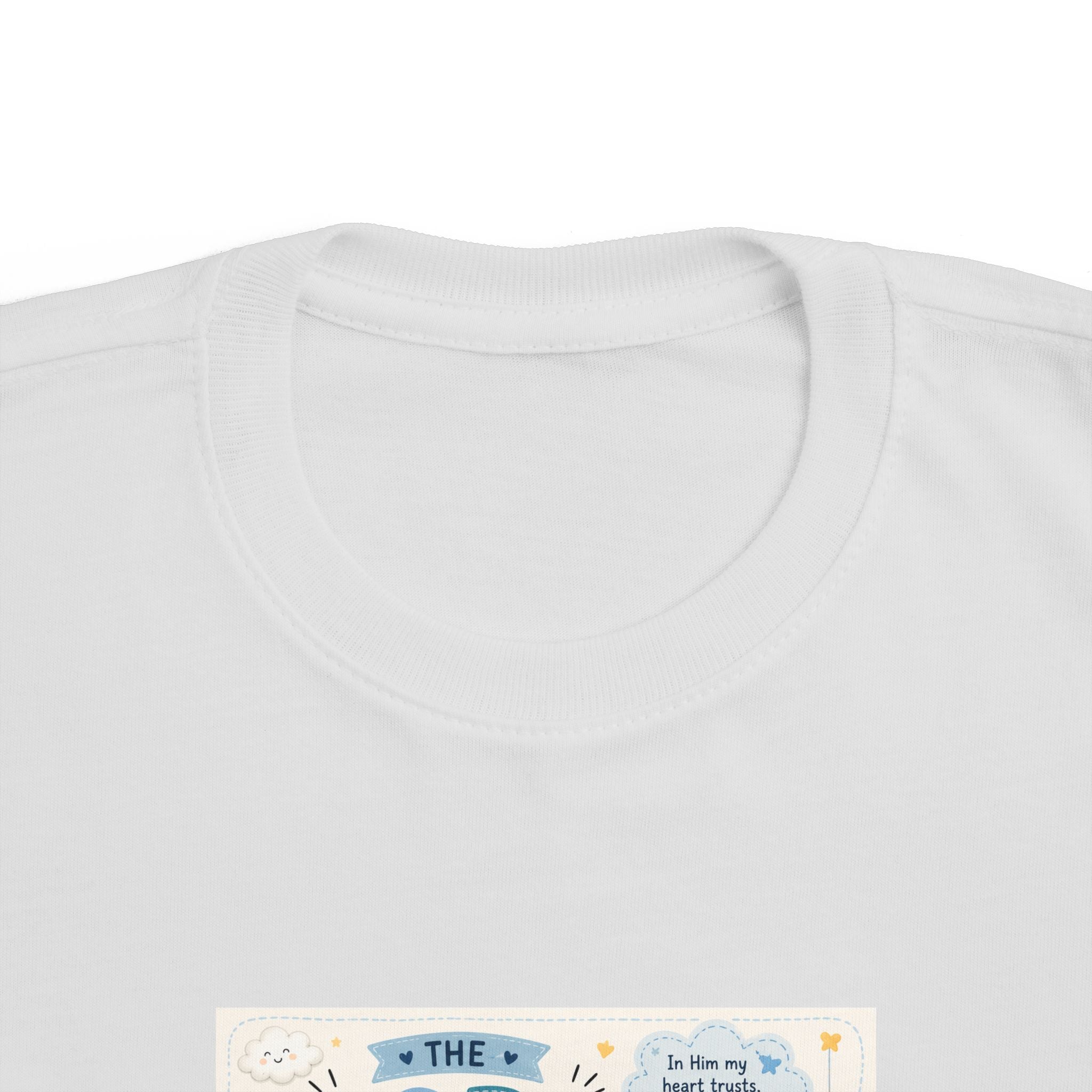 Toddler Tee — "The Lord Is My Strength and Shield" Christian Faith Kids Shirt
