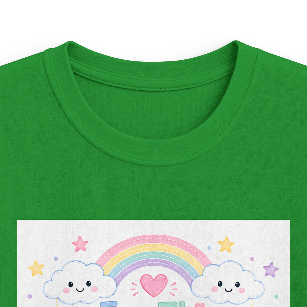 Kids Tee — "For This Child I Have Prayed" Pastel Rainbow Christian Shirt (1 Samuel 1:27)
