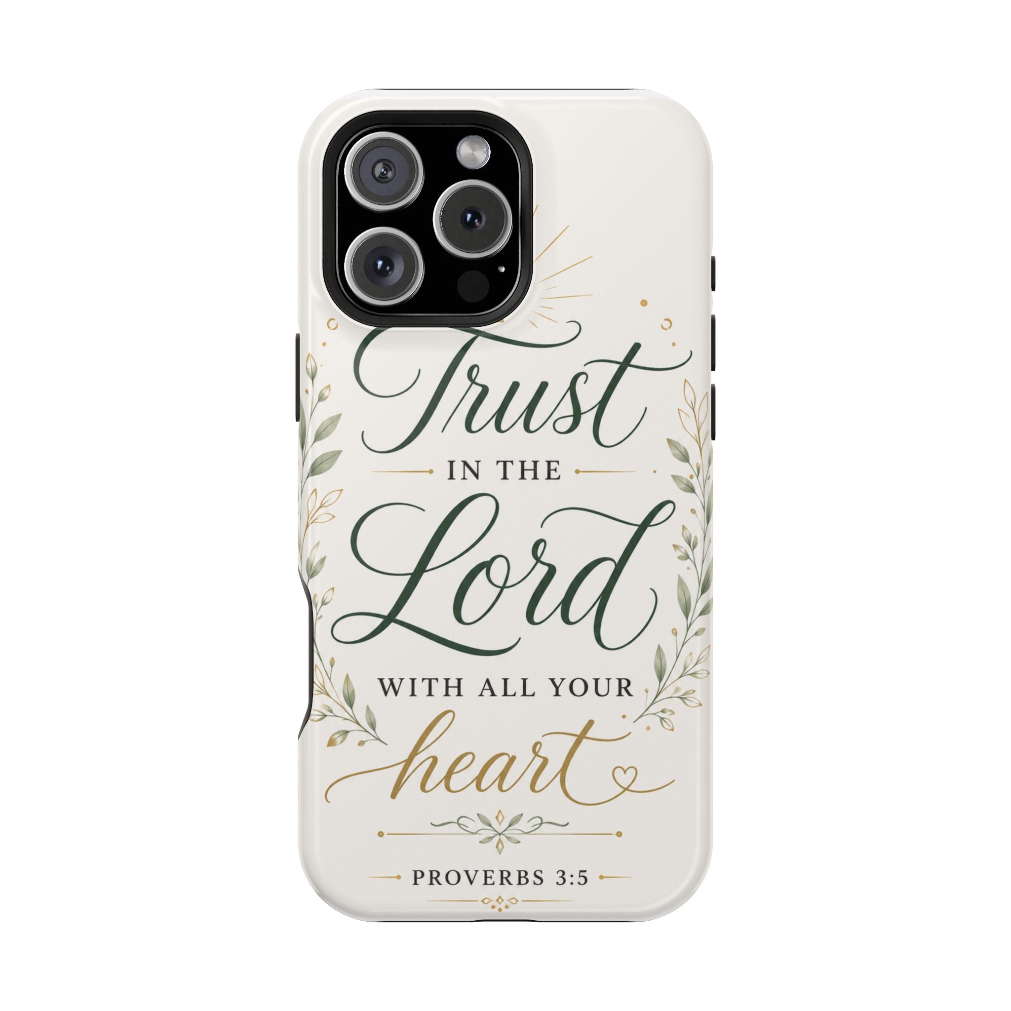 Phone Case — "Trust in the Lord with All Your Heart" Christian Magnetic Impact-Resistant Case