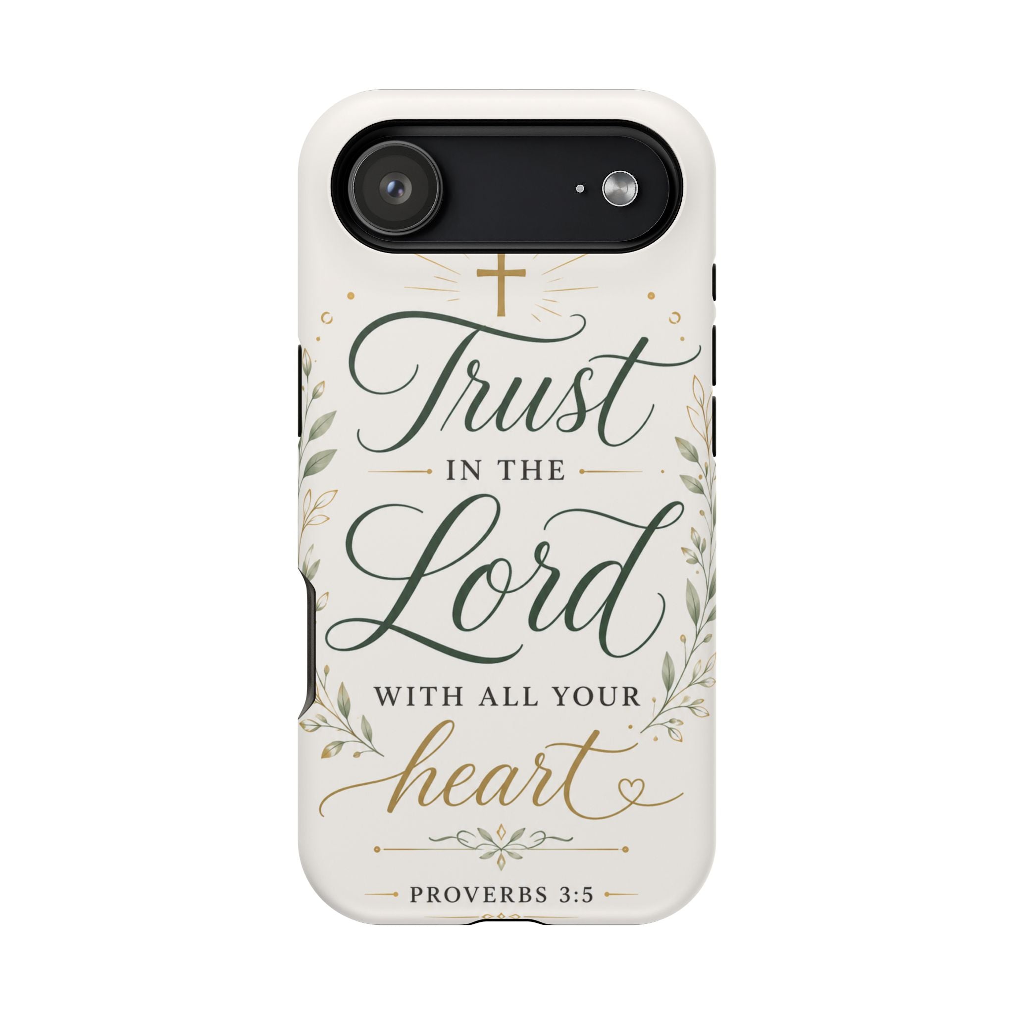 Phone Case — "Trust in the Lord with All Your Heart" Christian Magnetic Impact-Resistant Case
