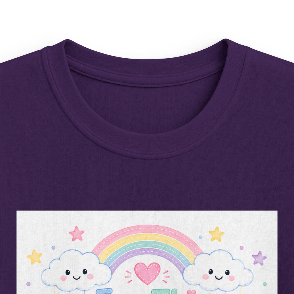 Kids Tee — "For This Child I Have Prayed" Pastel Rainbow Christian Shirt (1 Samuel 1:27)