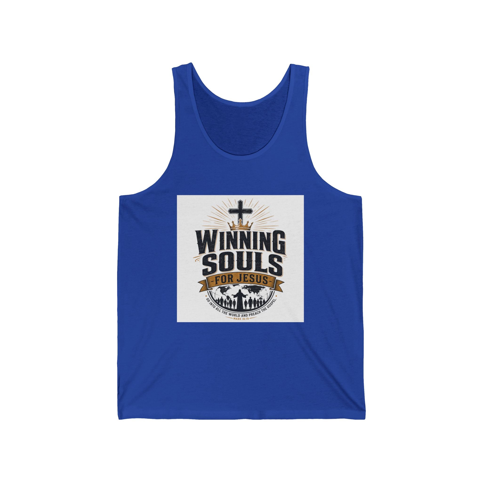 Christian Tank Top — "Winning Souls for Jesus" Faith Ministry Tank