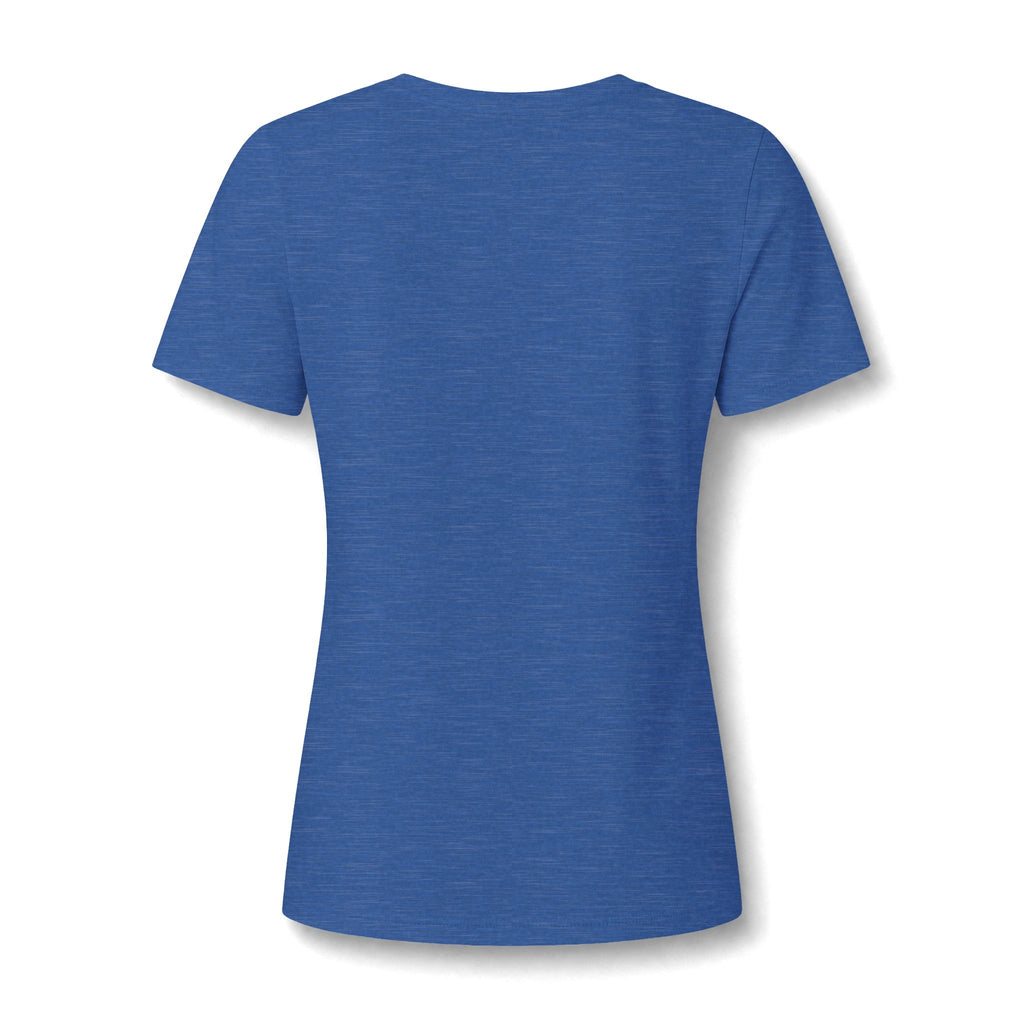 Christian V-Neck Tee — "I Am Winning Souls for Jesus" Floral Design