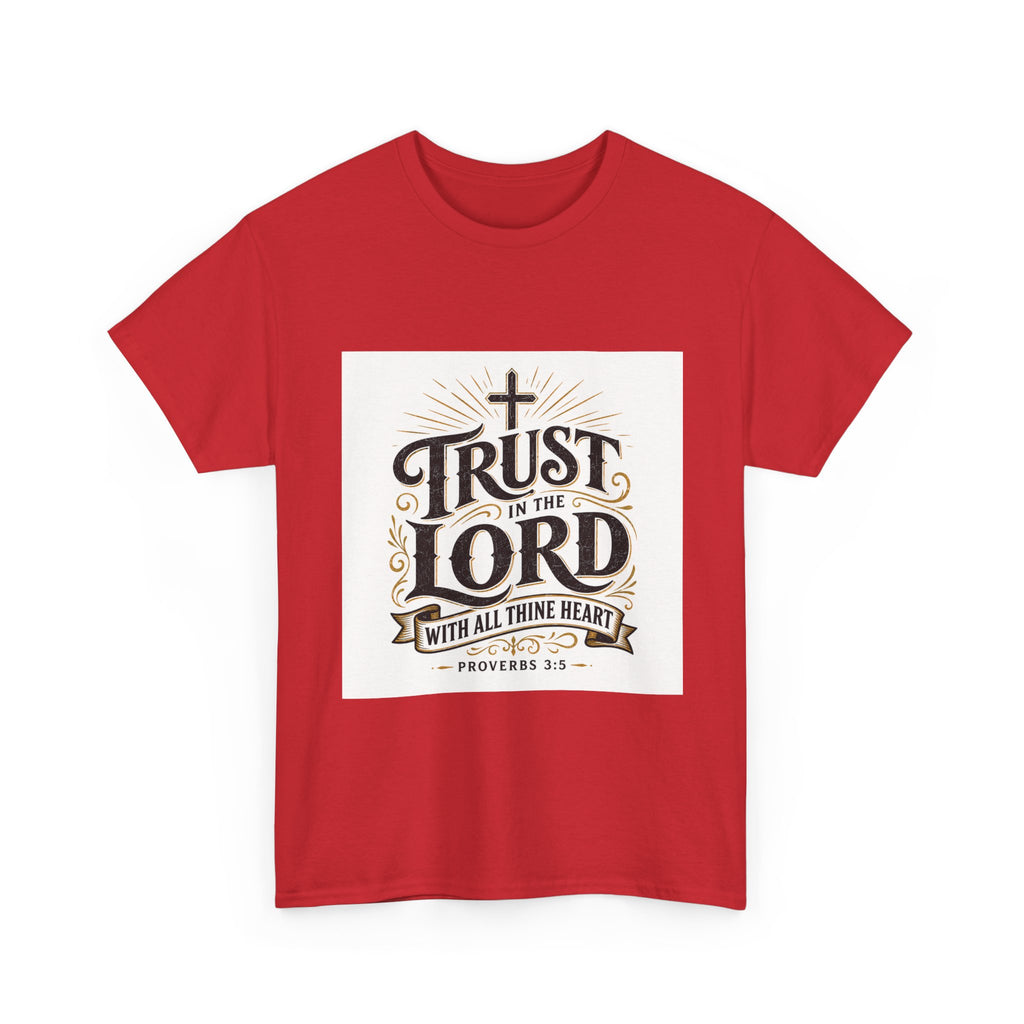 Faith T-Shirt - "Trust in the Lord" Christian Tee (Proverbs 3:5)