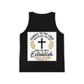 Kids Faith Tank Top - "Commit to the Lord" Proverbs 16:3 Cross Design