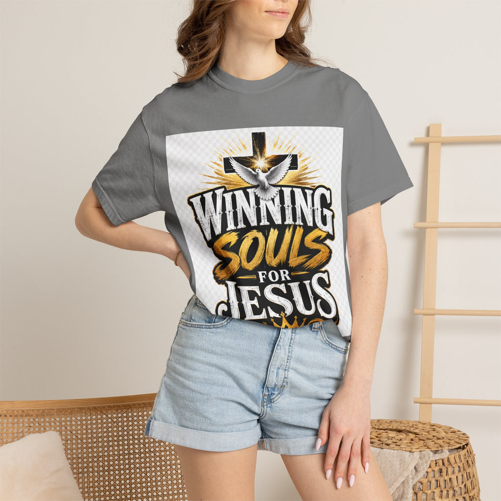 Winning Souls for Jesus T-Shirt — Christian Faith Ministry Graphic Tee