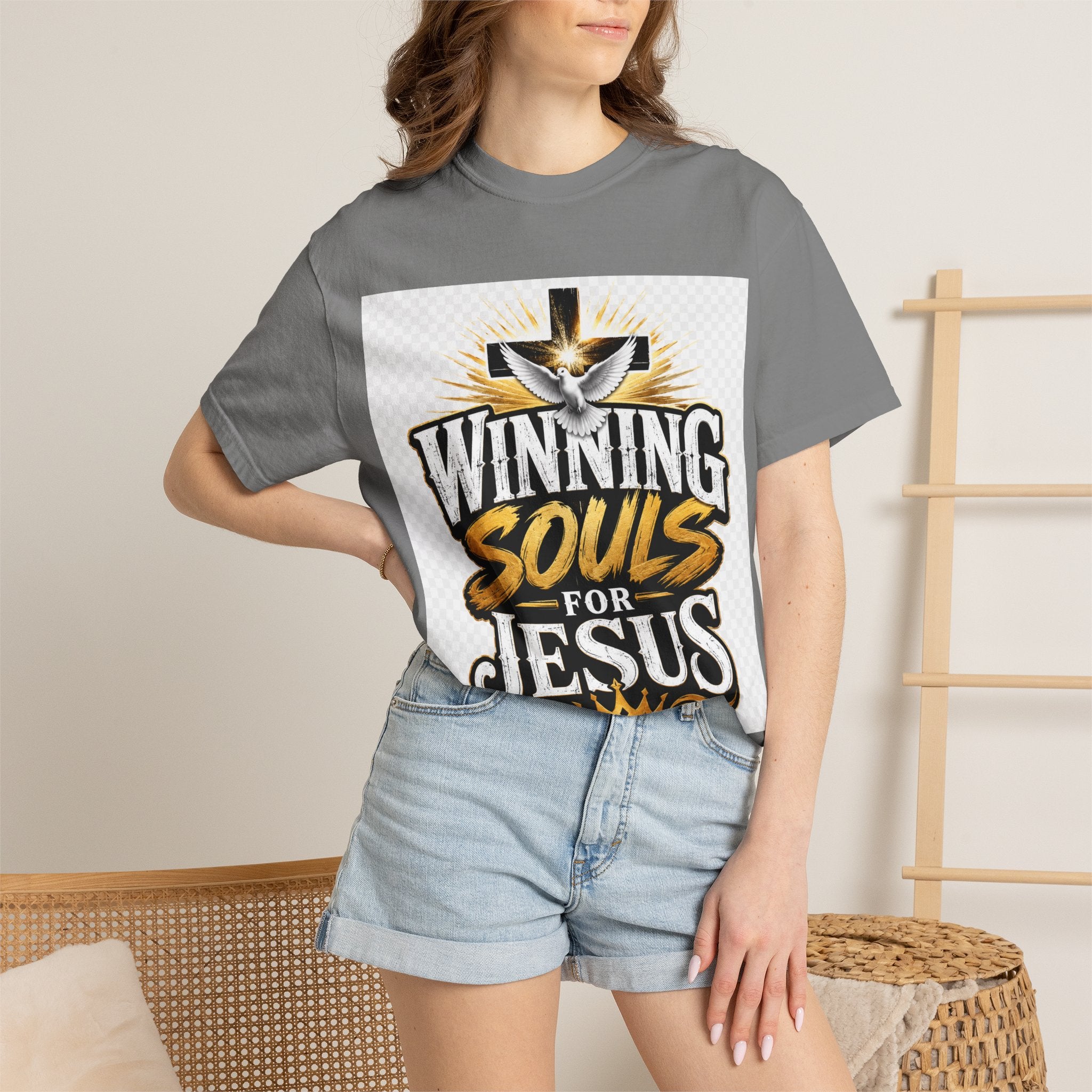 Winning Souls for Jesus T-Shirt — Christian Faith Ministry Graphic Tee