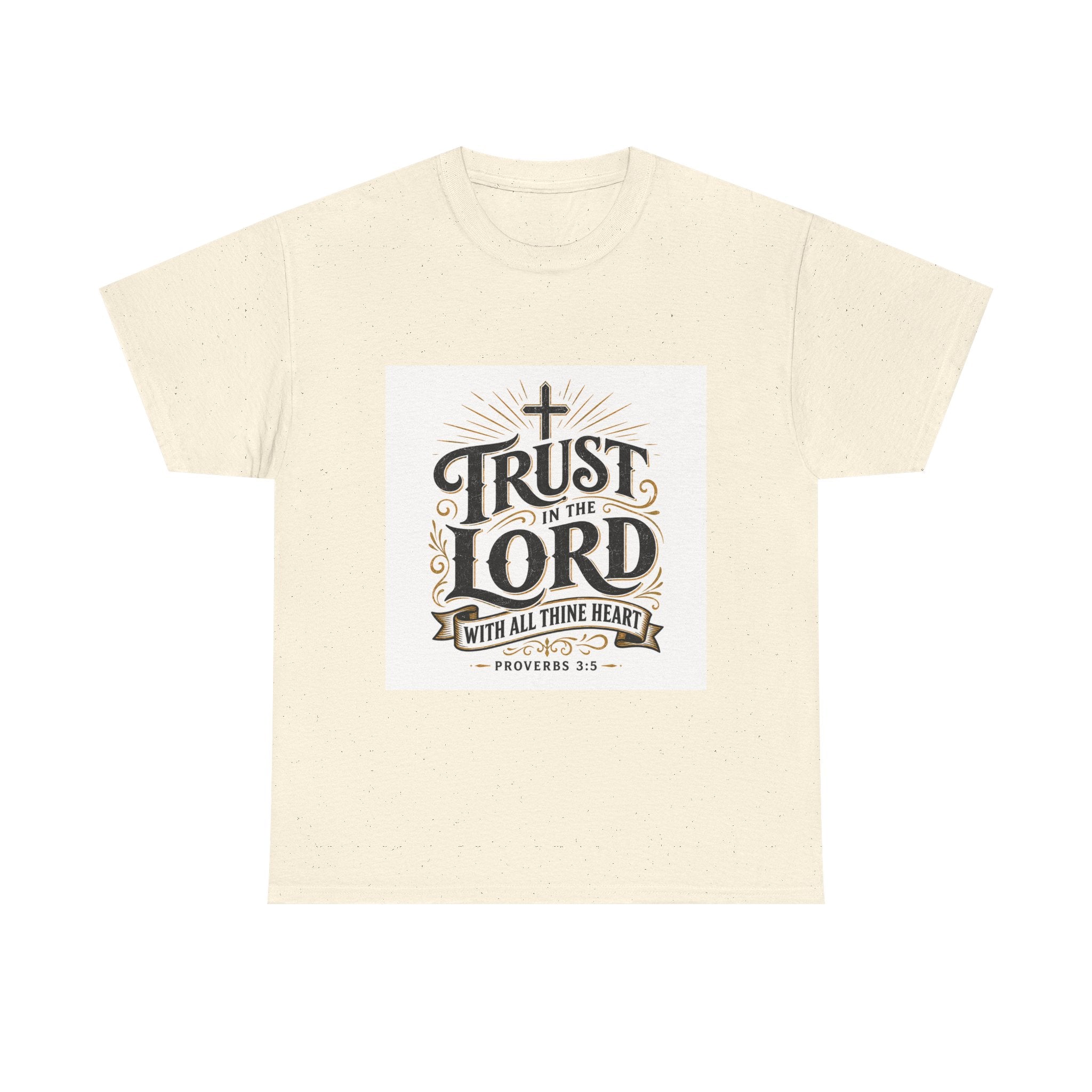 Faith T-Shirt - "Trust in the Lord" Christian Tee (Proverbs 3:5)