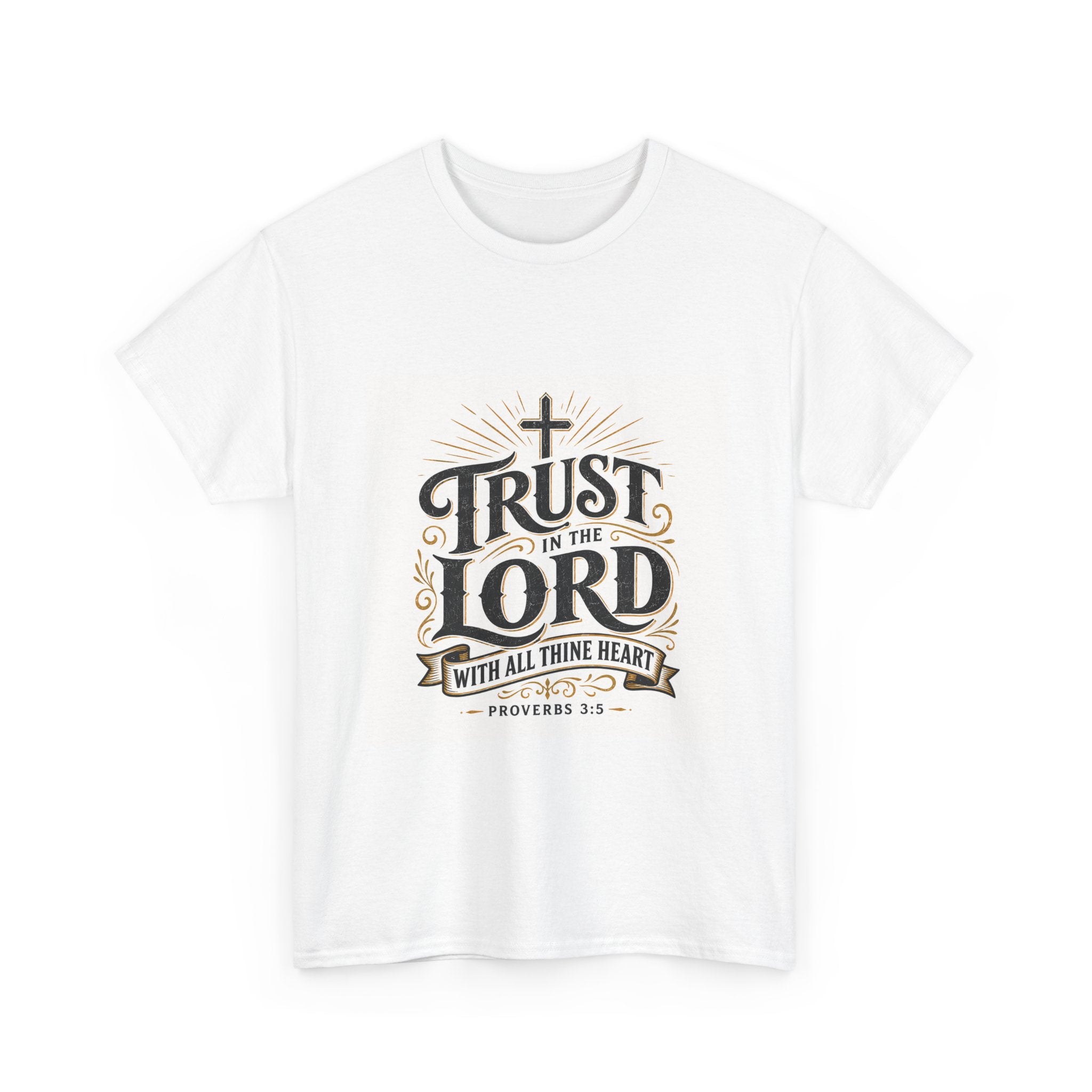 Faith T-Shirt - "Trust in the Lord" Christian Tee (Proverbs 3:5)
