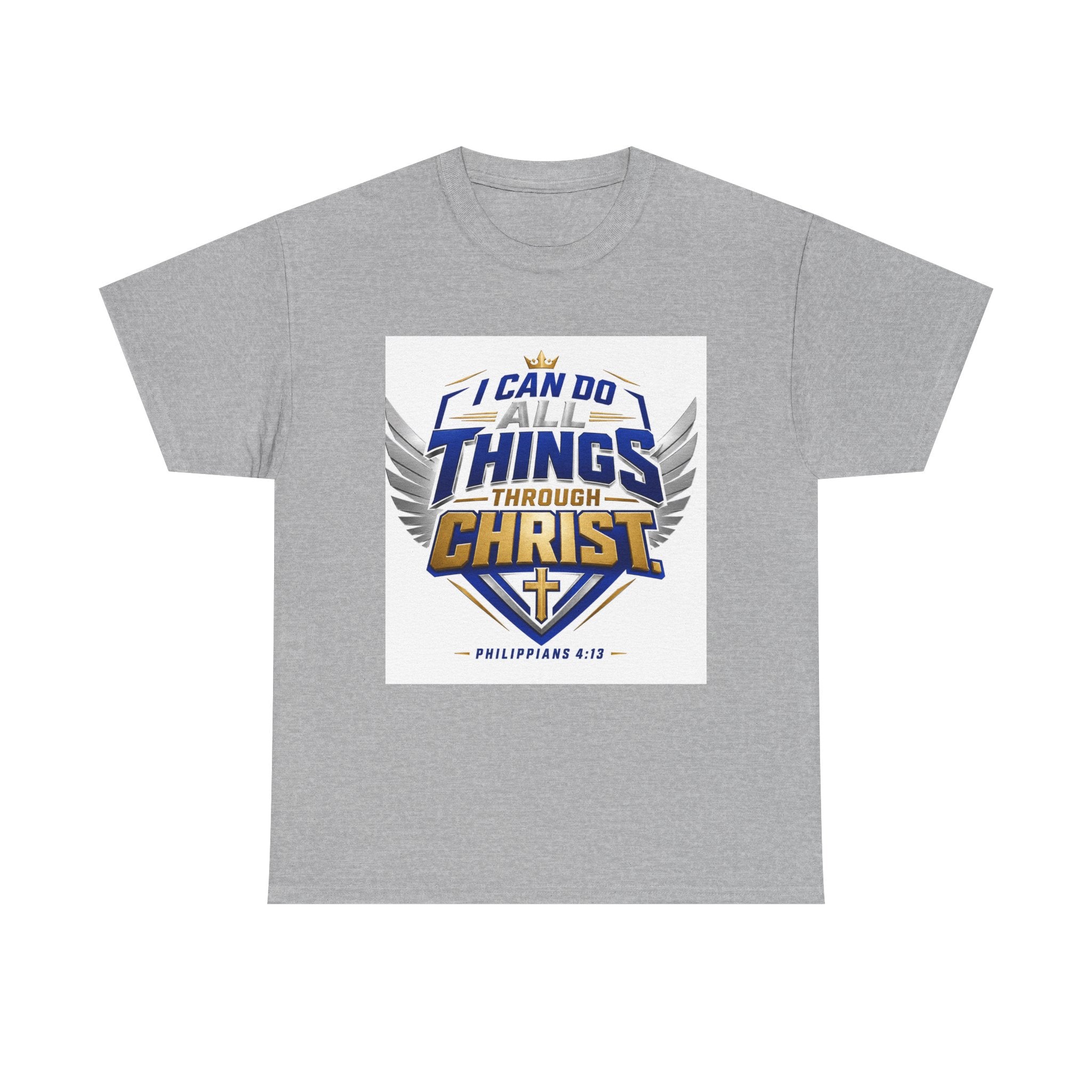 I Can Do All Things Through Christ T-Shirt – Philippians 4:13 Christian Faith Tee