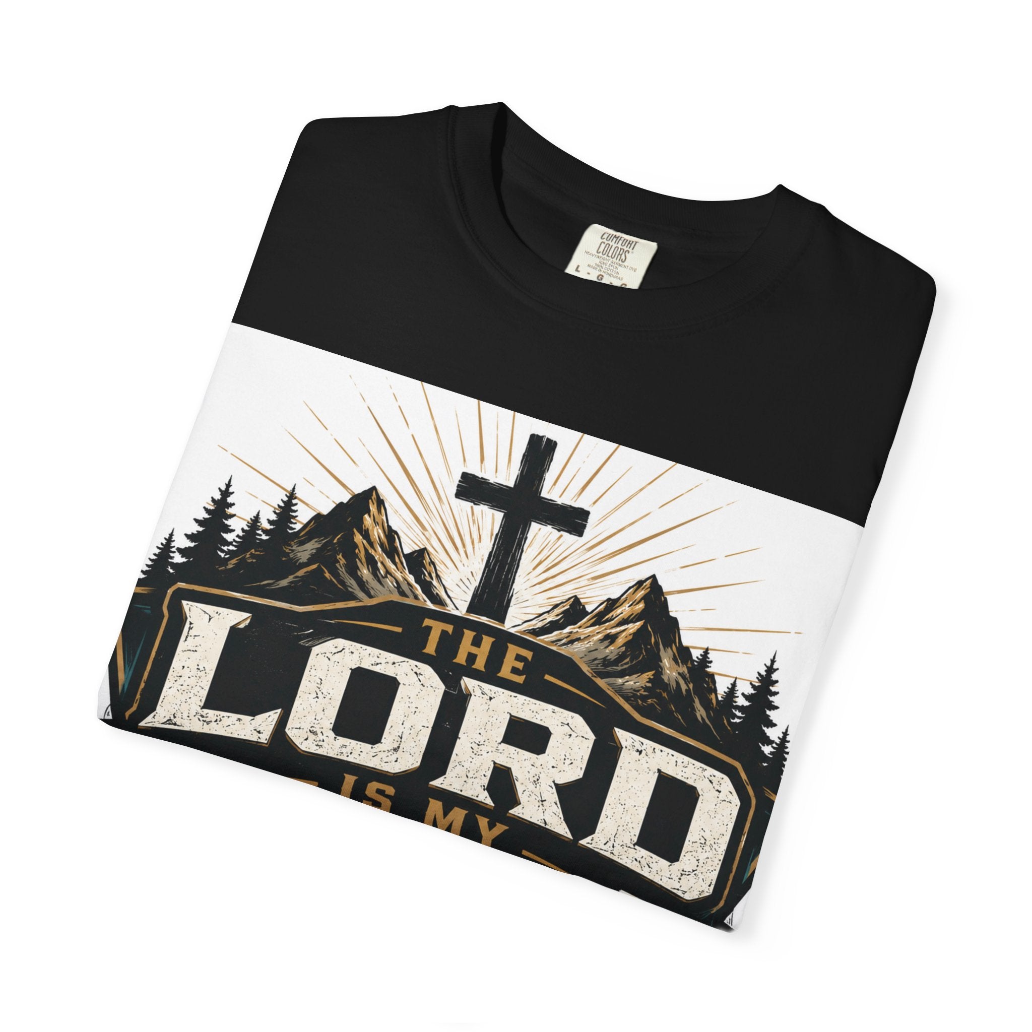 Christian T-Shirt — "The Lord Is My Light" Faith Graphic Tee