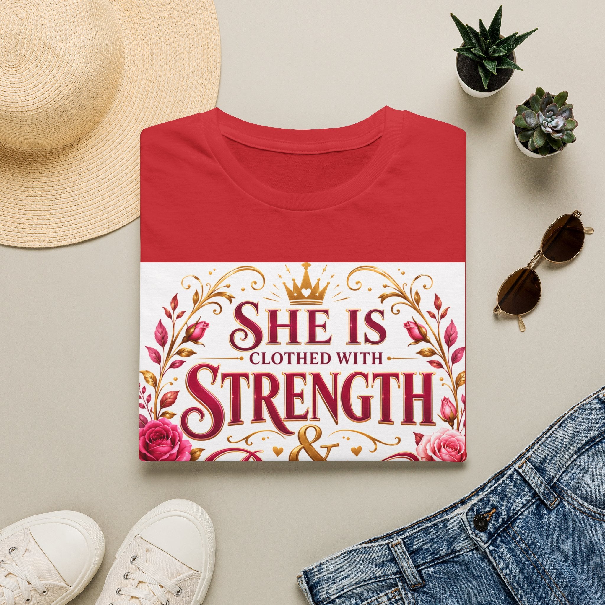 She Is Clothed With Strength & Dignity T-Shirt
