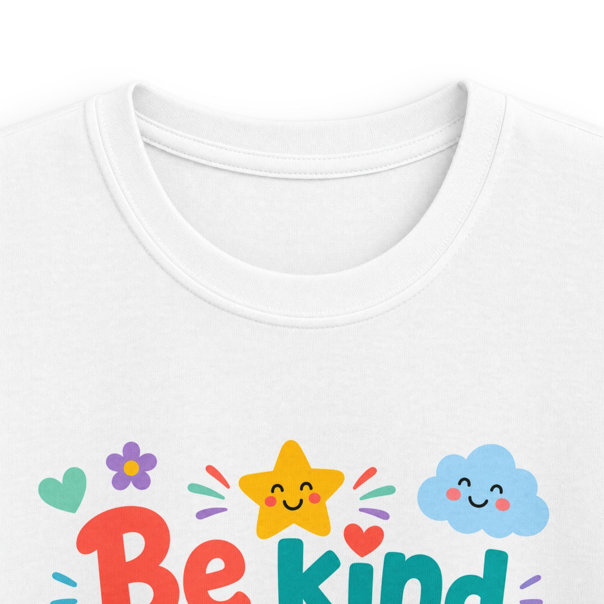 Kids Tee — “Be Kind to One Another” Ephesians 4:32 Christian Rainbow Shirt