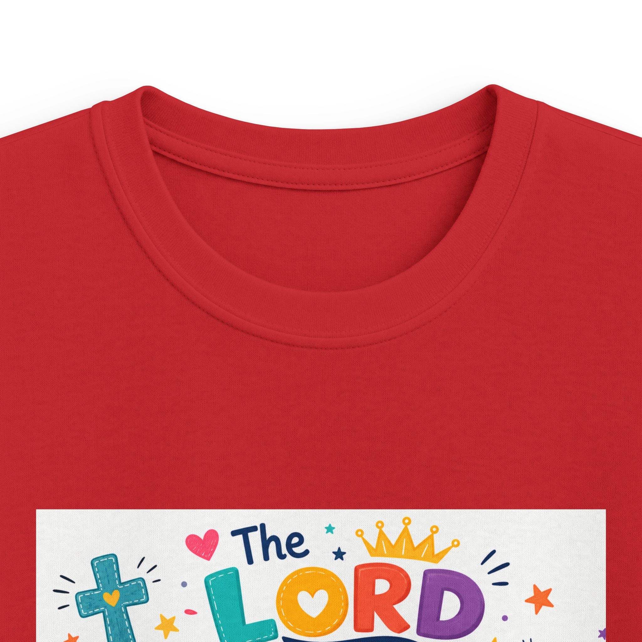 Kids Tee — "The LORD is My Strength and Shield" Christian Bible Verse Shirt