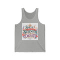 She Is Clothed With Strength & Dignity Tank — Inspirational Floral Women’s Tank Top
