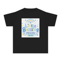 Youth Tee - "Little Blessing" Kids Shirt with Rainbow & Psalm 127:3 Design