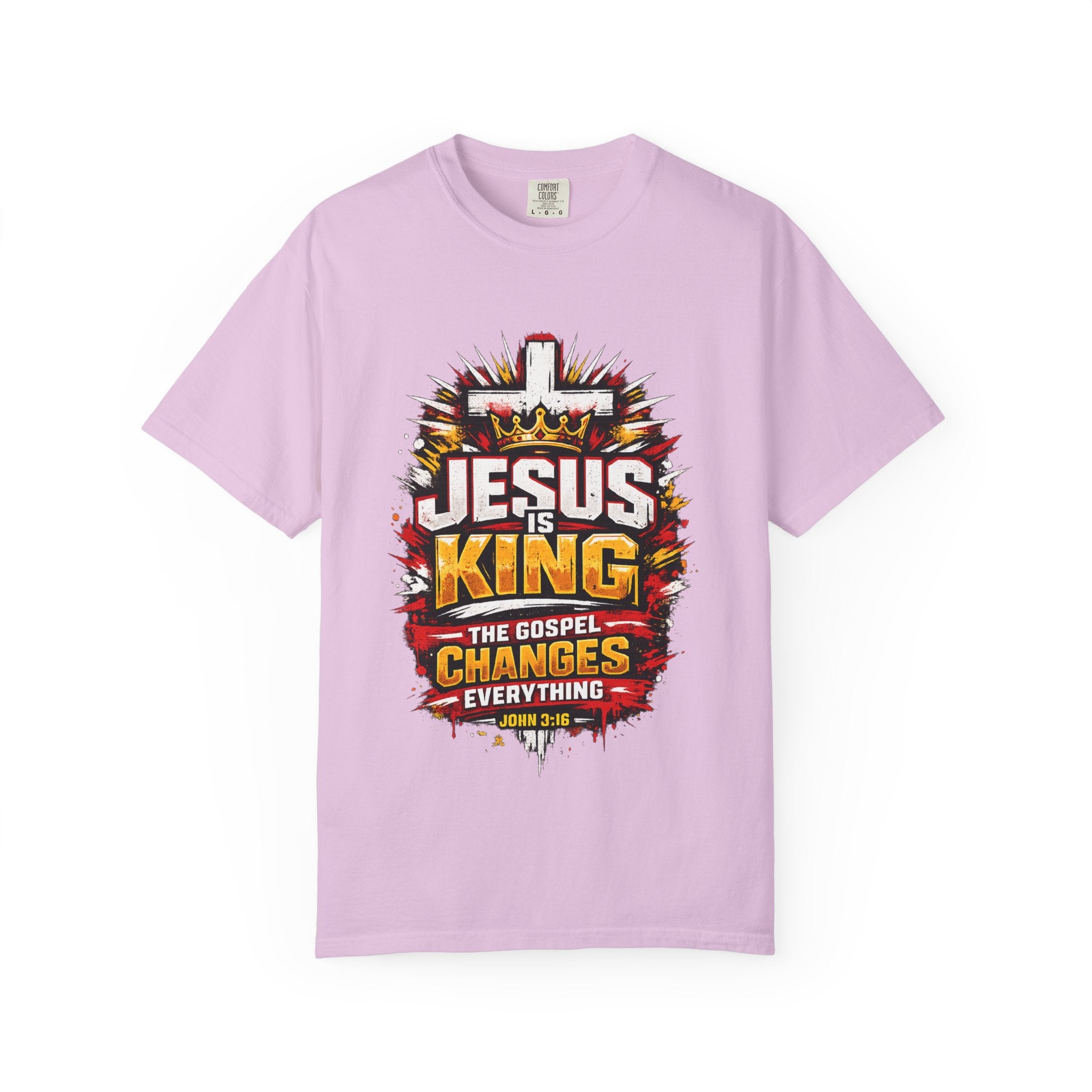 Jesus Is King T-Shirt — The Gospel Changes Everything Christian Tee