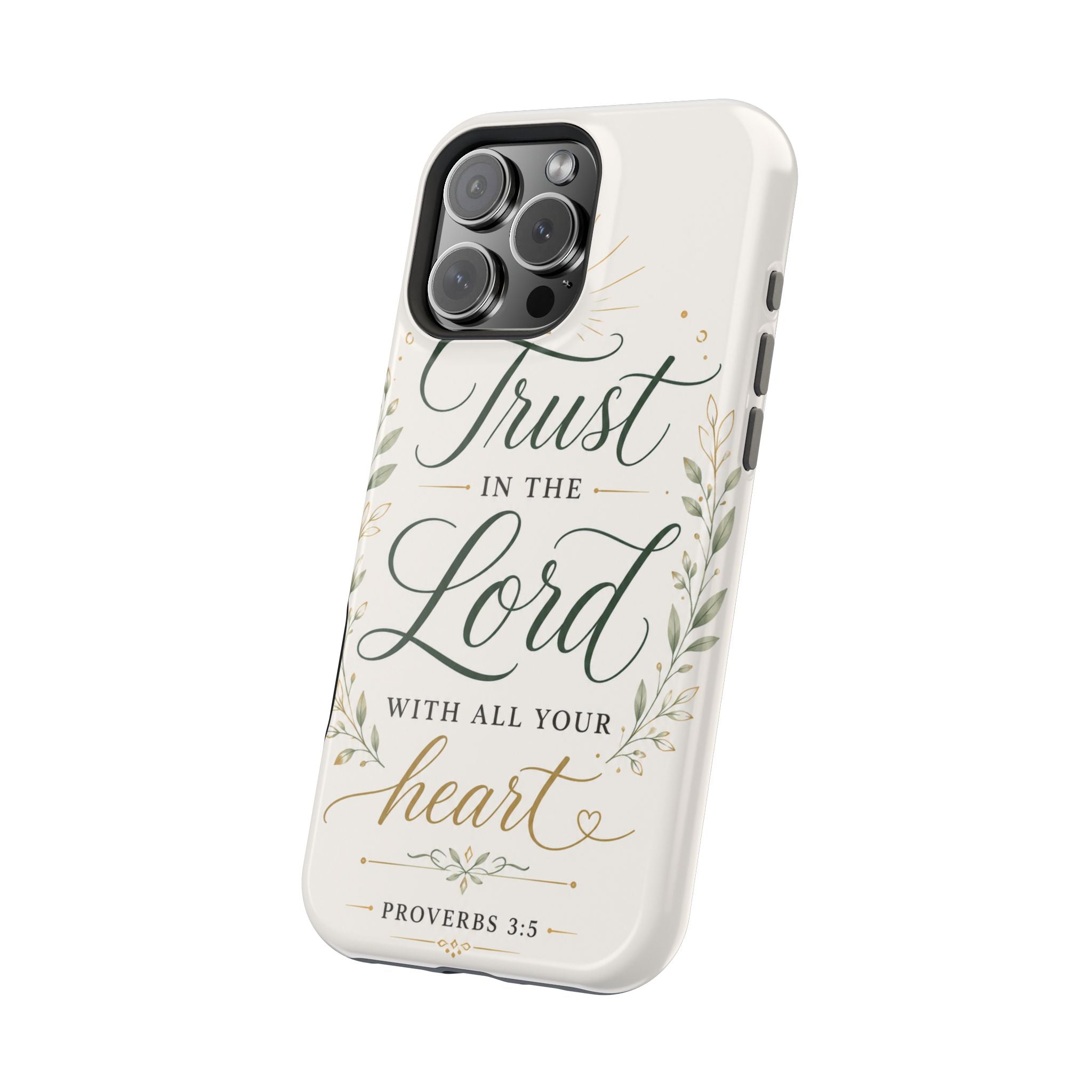 Phone Case — "Trust in the Lord with All Your Heart" Christian Magnetic Impact-Resistant Case