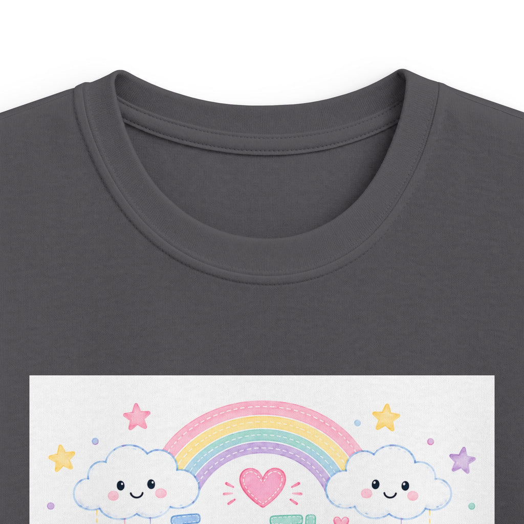 Kids Tee — "For This Child I Have Prayed" Pastel Rainbow Christian Shirt (1 Samuel 1:27)