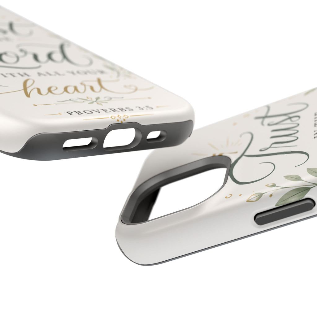 Phone Case — "Trust in the Lord with All Your Heart" Christian Magnetic Impact-Resistant Case