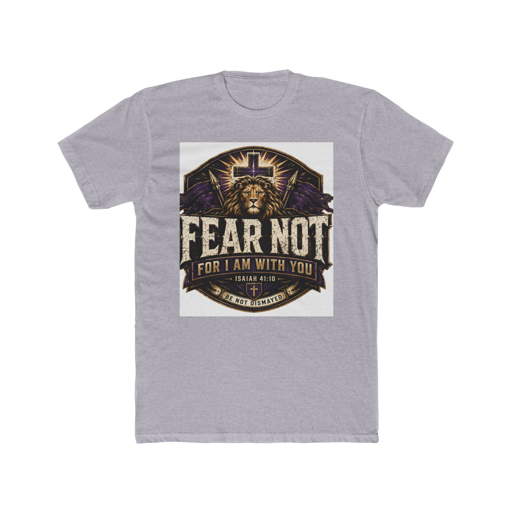 Fear Not Lion T‑Shirt — 'Fear Not, For I Am With You' Christian Graphic Tee