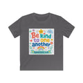 Kids Tee — “Be Kind to One Another” Ephesians 4:32 Christian Rainbow Shirt
