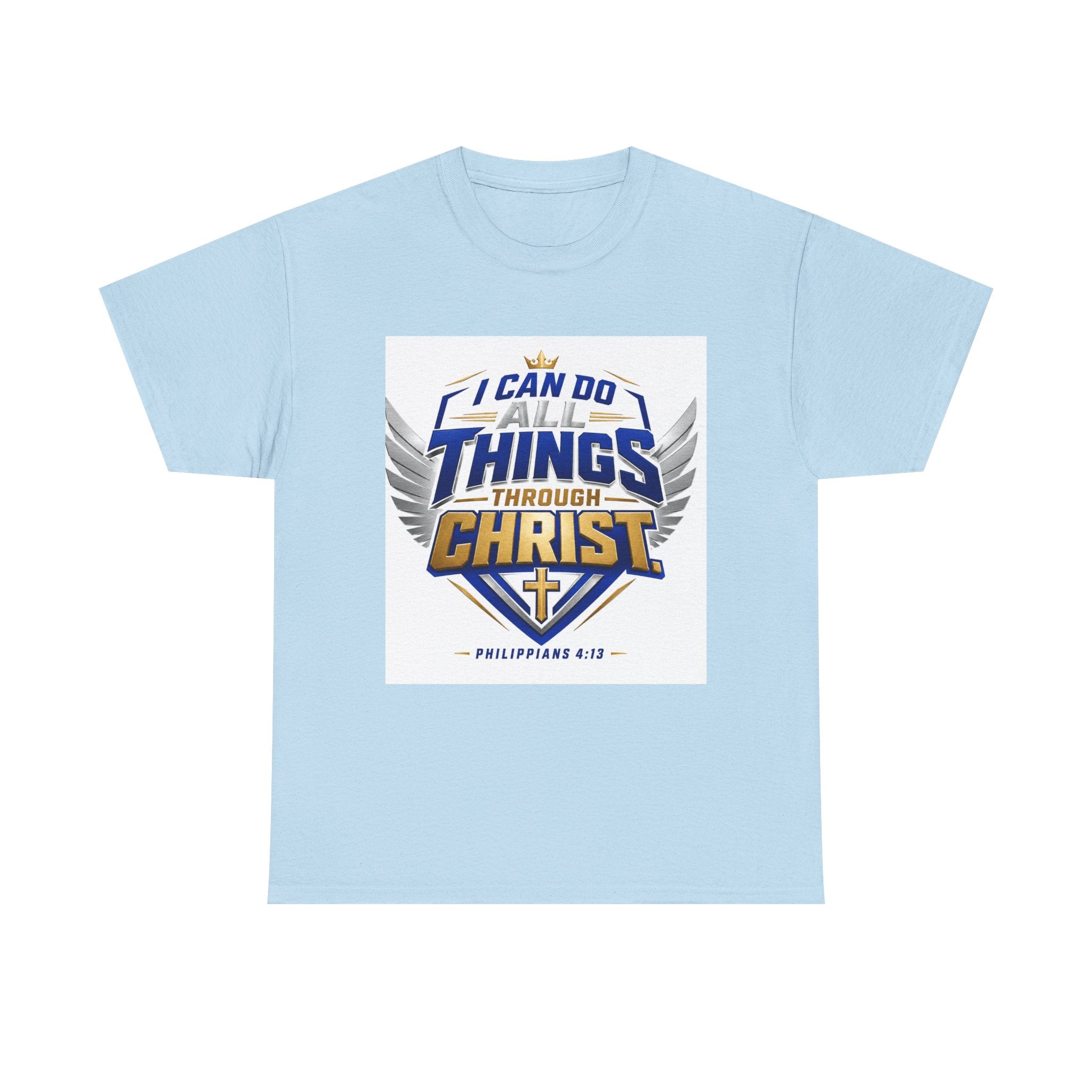 I Can Do All Things Through Christ T-Shirt – Philippians 4:13 Christian Faith Tee