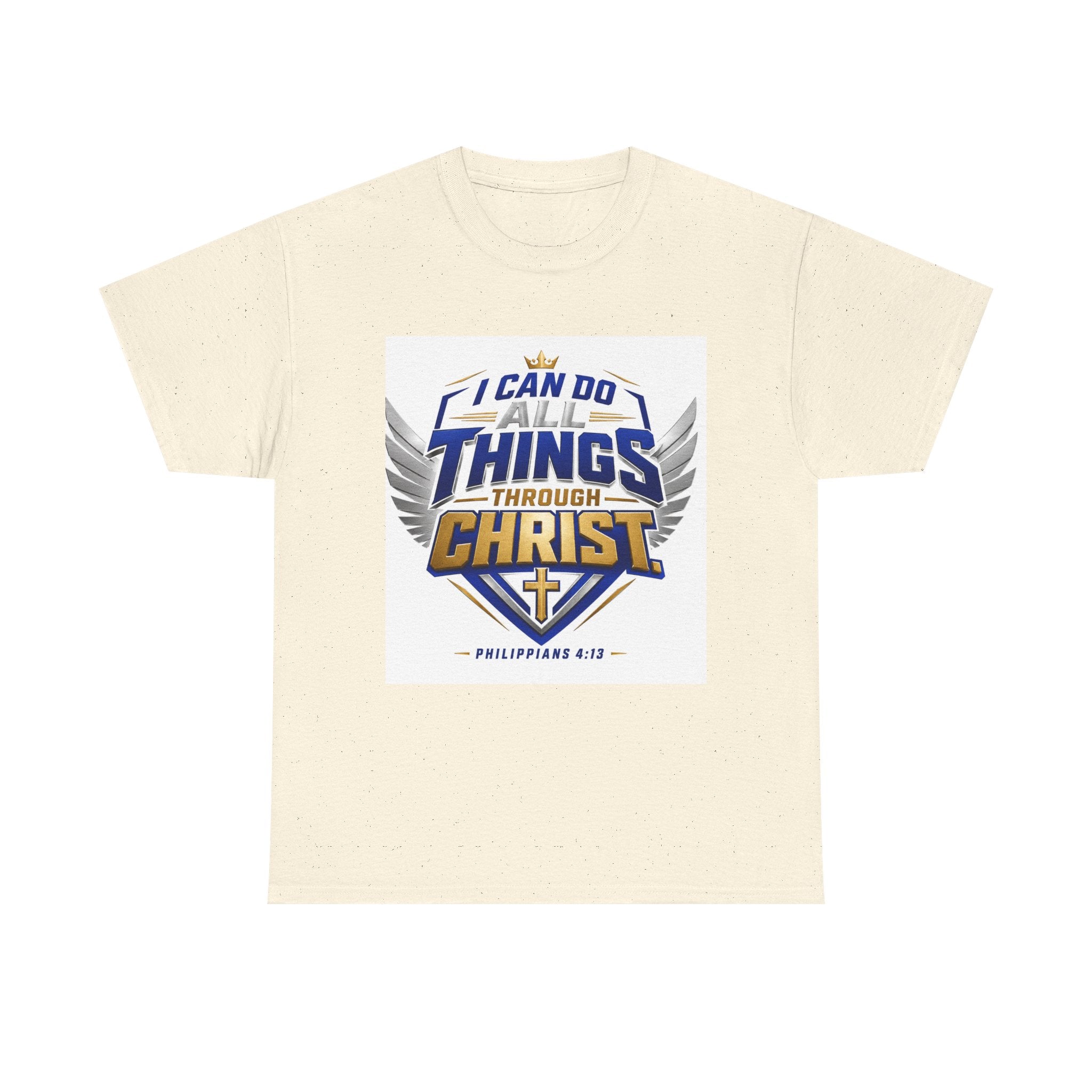 I Can Do All Things Through Christ T-Shirt – Philippians 4:13 Christian Faith Tee