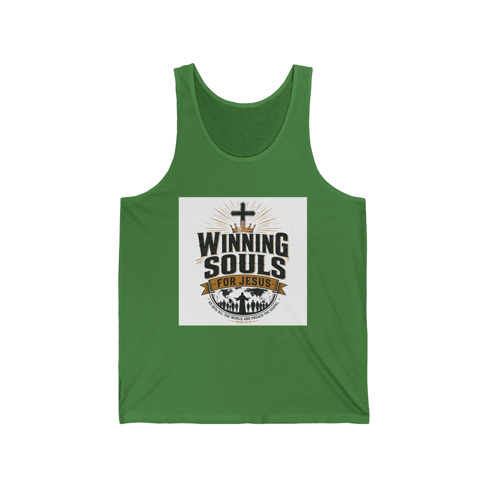 Christian Tank Top — "Winning Souls for Jesus" Faith Ministry Tank