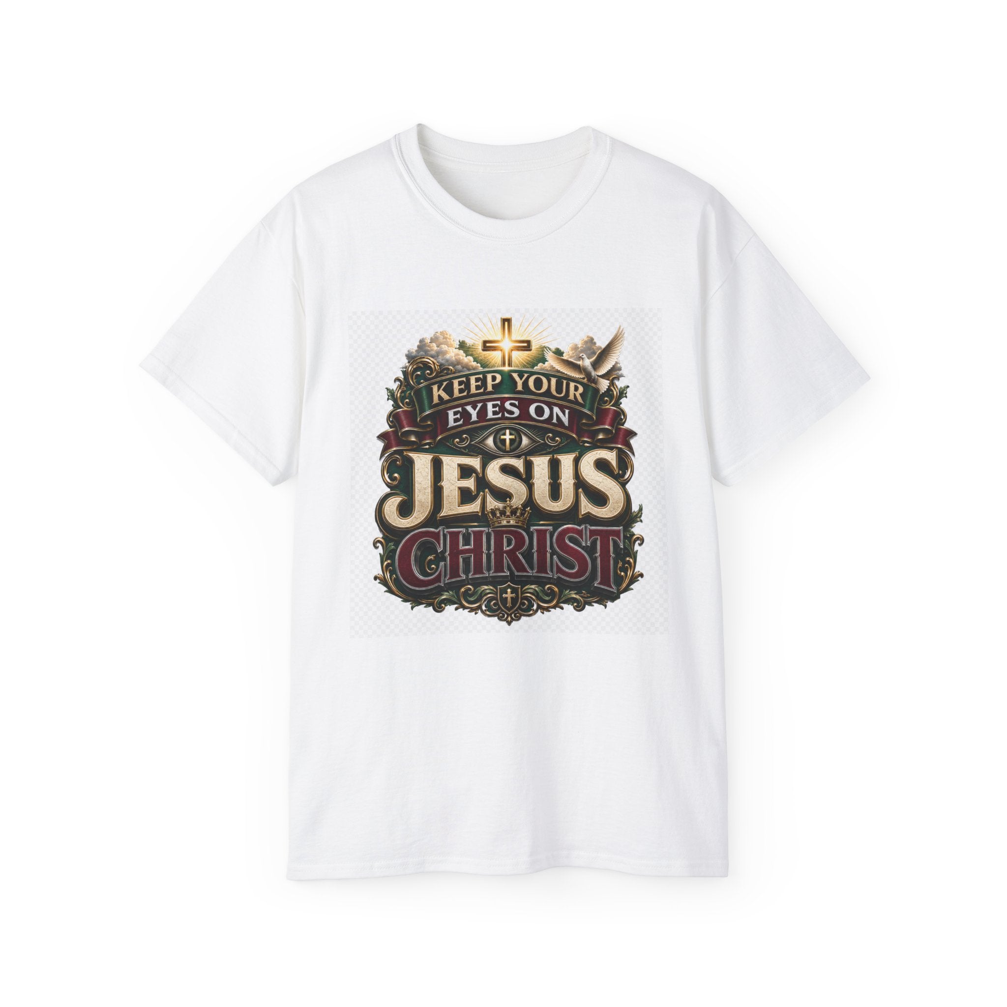 Keep Your Eyes on Jesus Christ T-Shirt — Christian Faith Graphic Tee