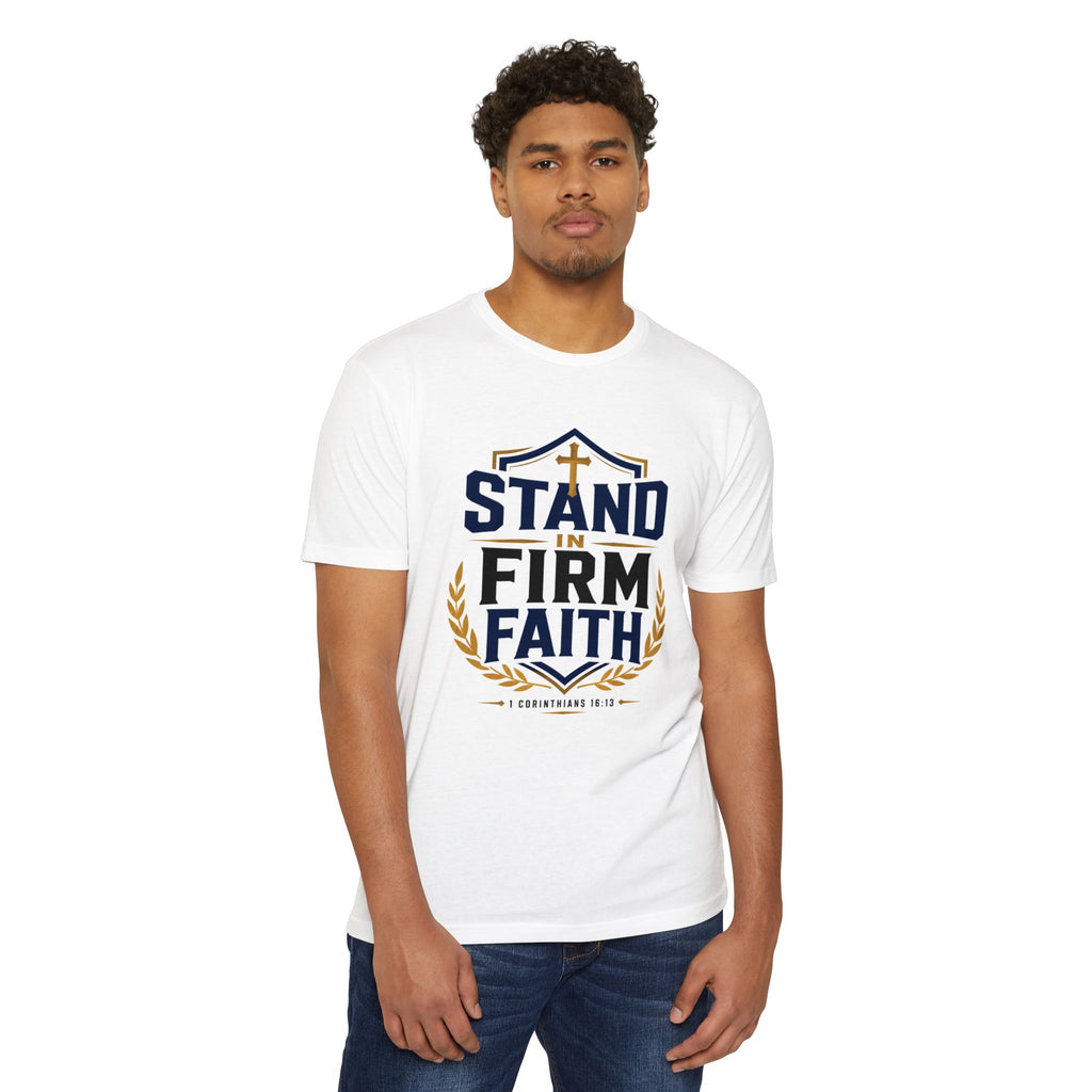 Stand Firm in Faith T-Shirt — Christian Scripture 1 Corinthians Faith Tee